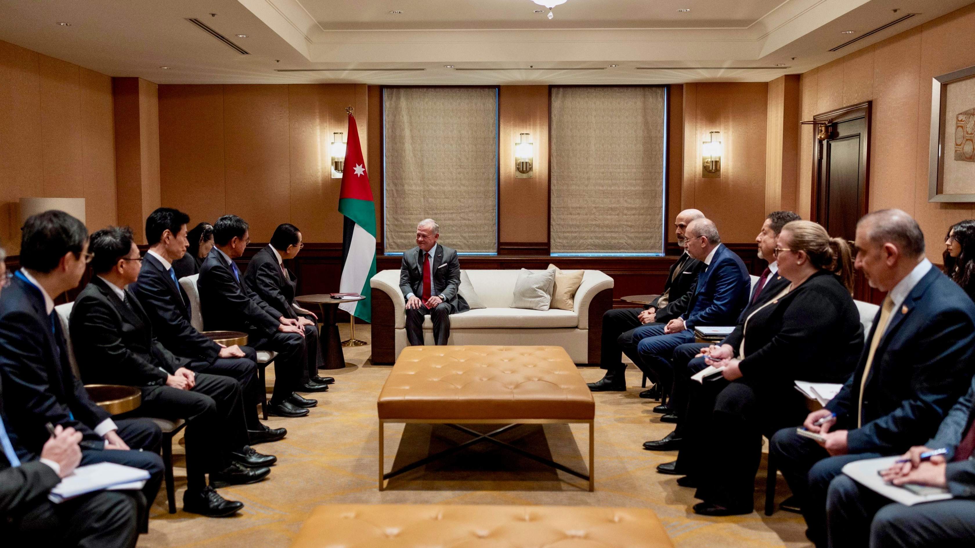 King meets with Japan parliament leaders in Tokyo