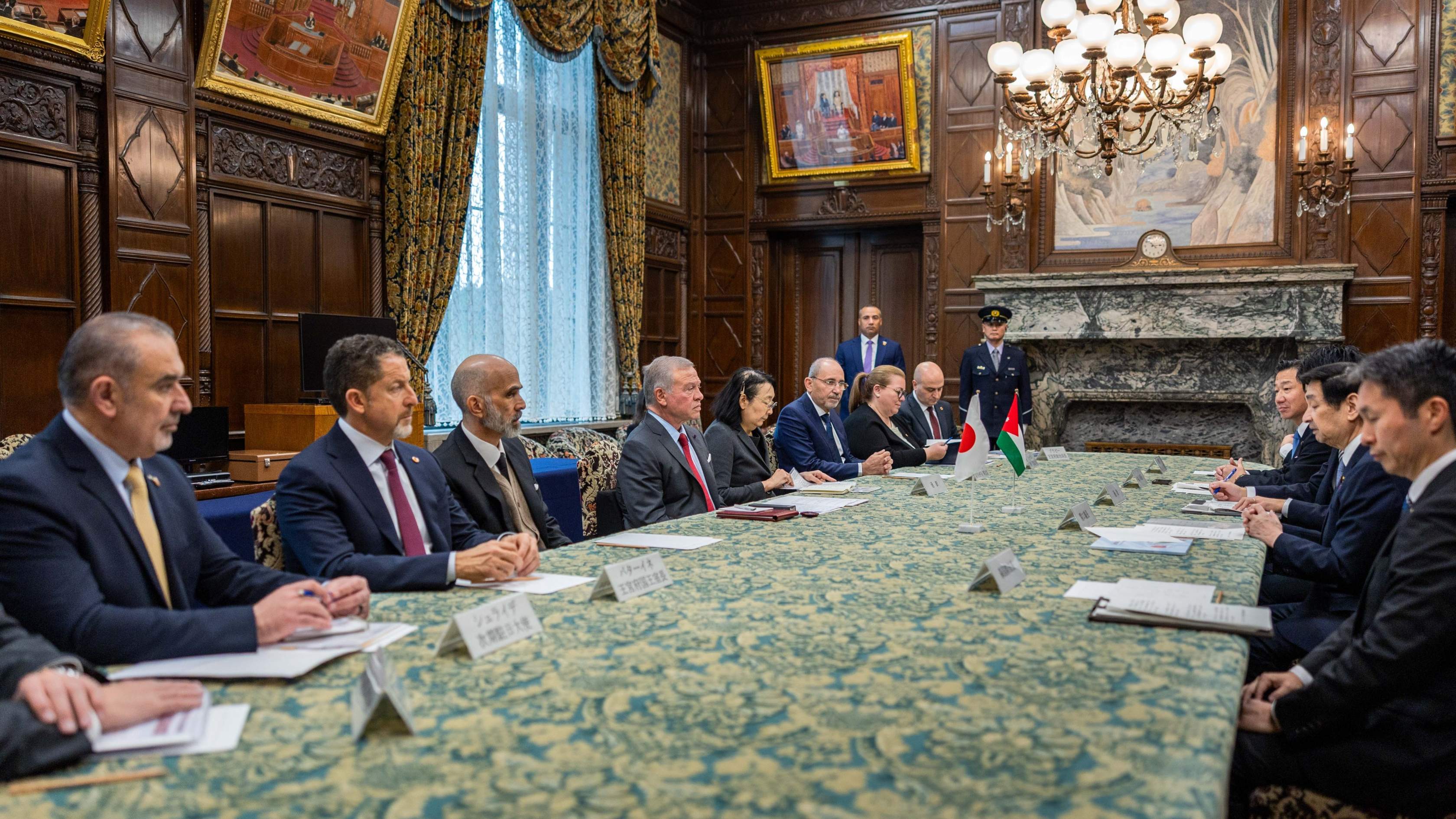 King meets with Japan parliament leaders in Tokyo