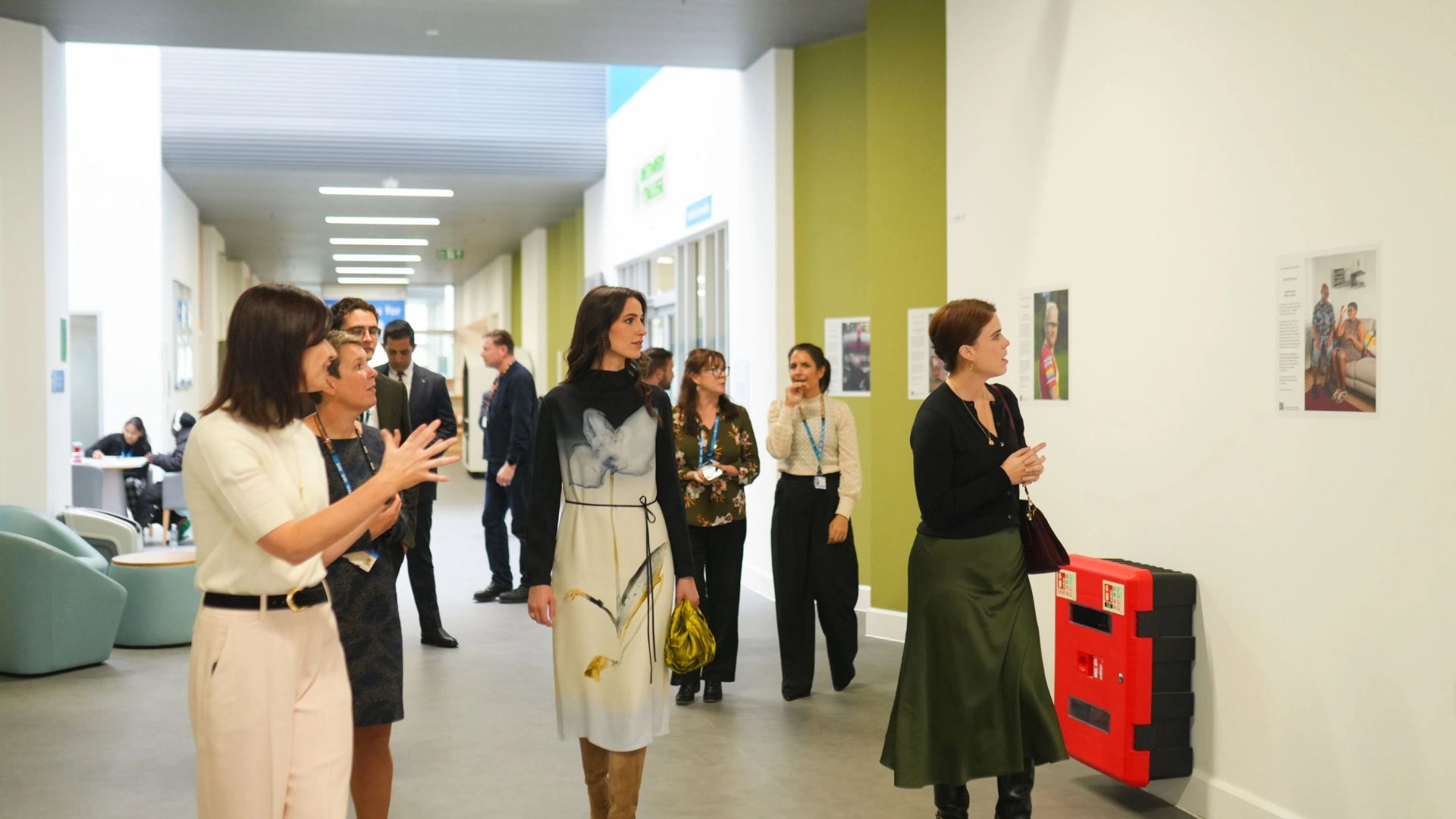 Princess Rajwa and Princess Eugenie Visit Springfield University Hospital at Southwest London and St George's Mental Health NHS Trust