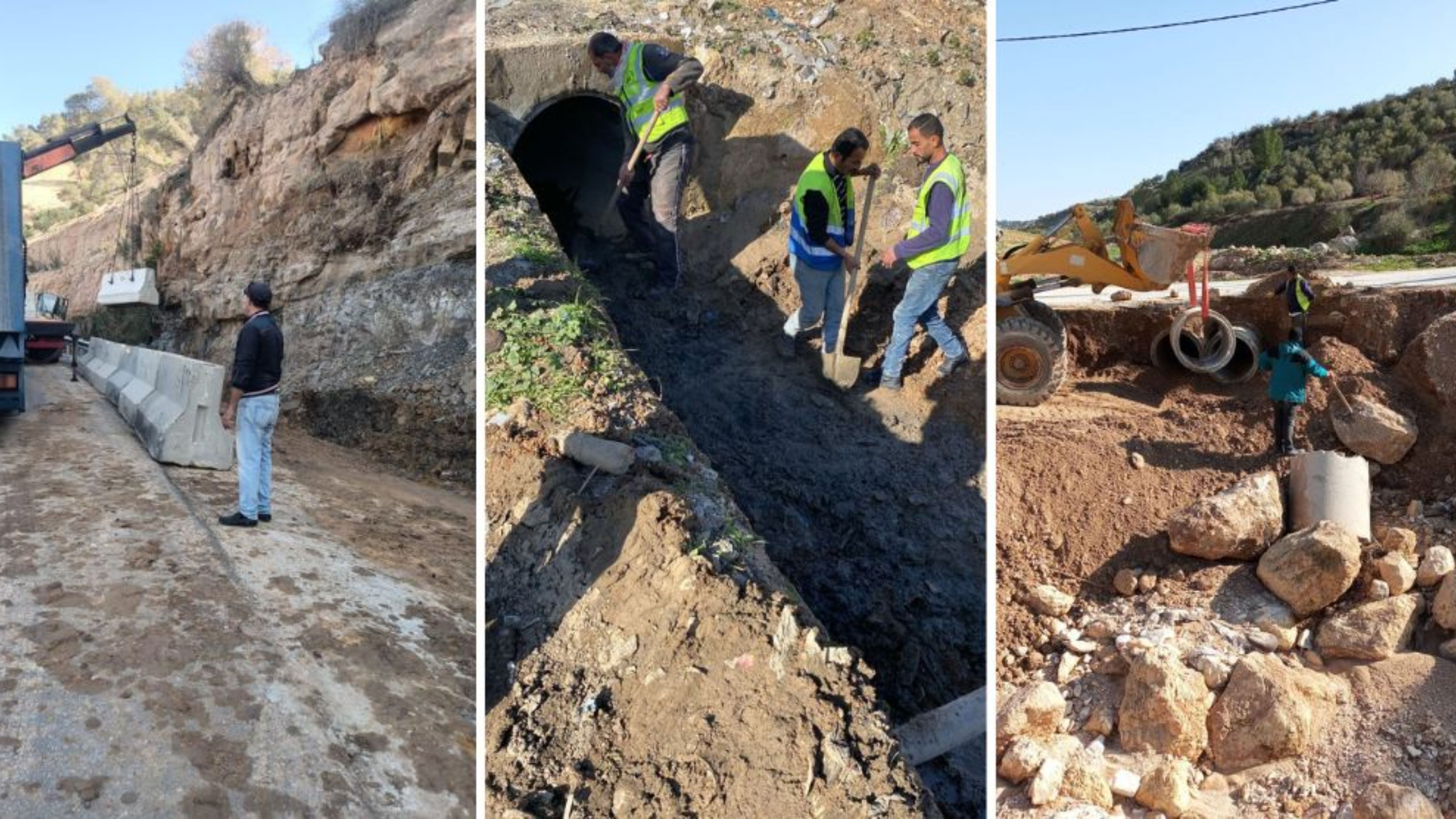 الأشغال: إجراءات ميدانية واحترازية شاملة استعدادًا للمنخفض الجوي