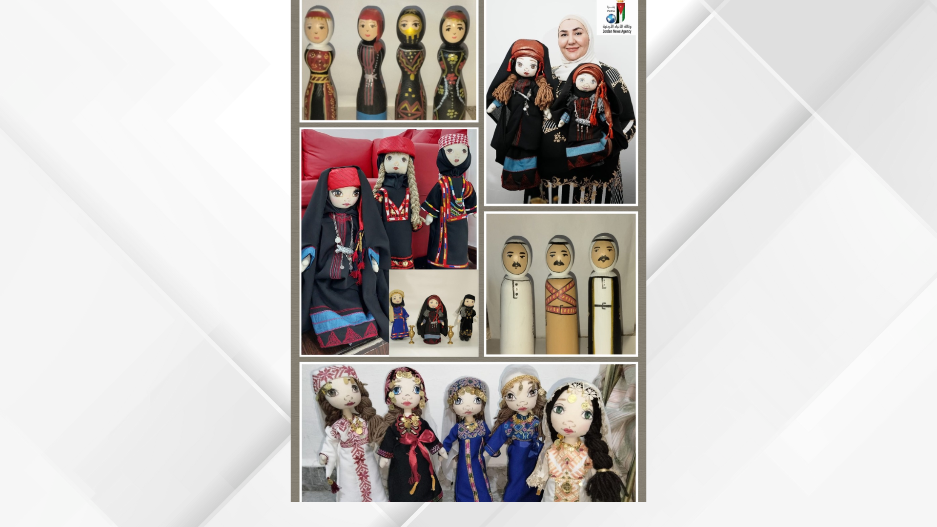 الدُّمى التراثية تحرس الذاكرة وتروي قصة الأردن بالخيط والإبرة