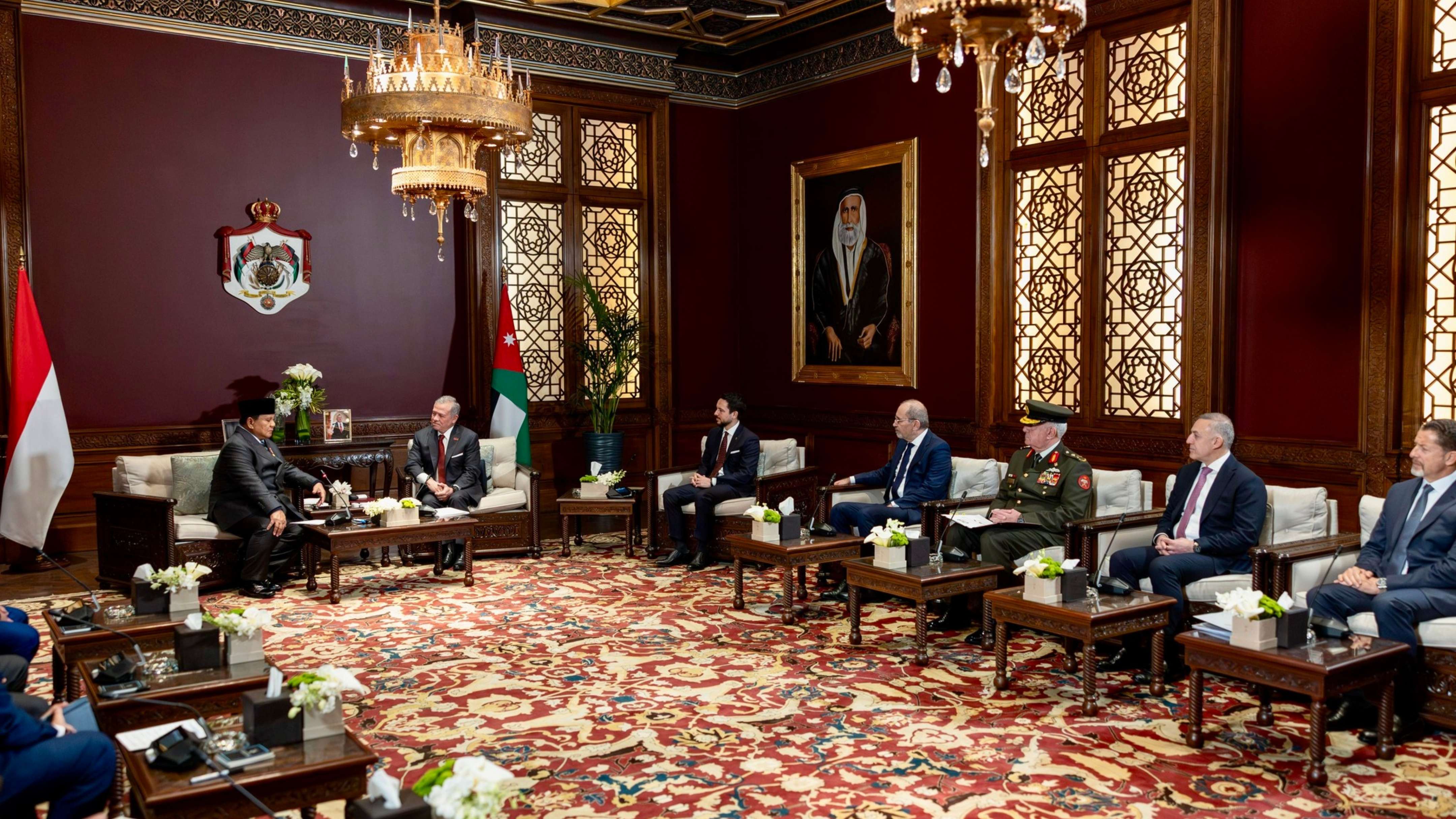 King, Indonesia president hold talks at Basman Palace