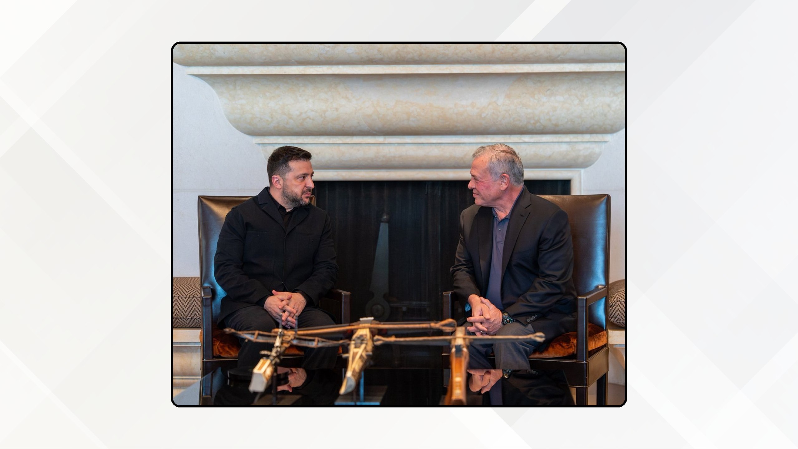 الملك يستقبل الرئيس الأوكراني في عمان