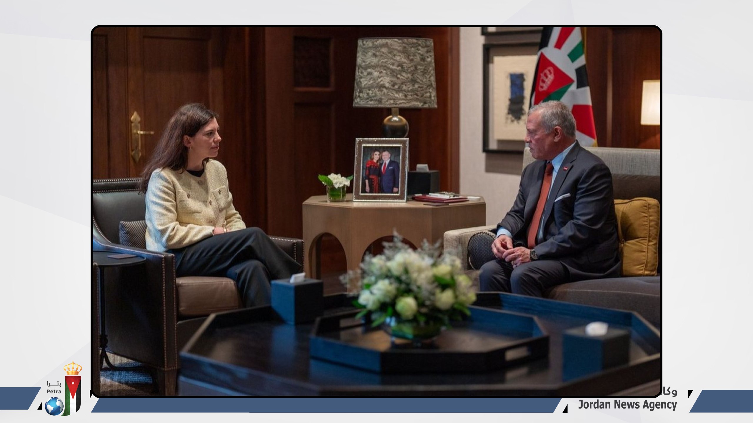 الملك يستقبل مستشارة الرئيس الفرنسي لشؤون الشرق الأوسط وشمال إفريقيا