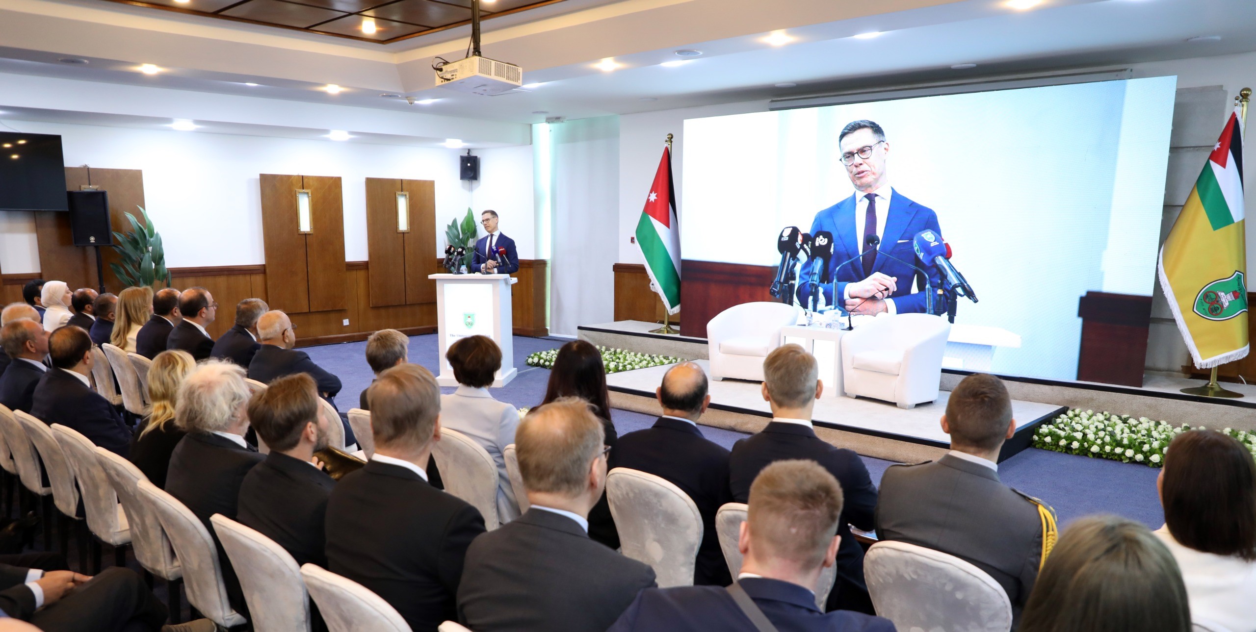 الرئيس الفنلندي يحاضر في الجامعة الأردنيّة عن التحولات العالمية وتغير ميزان القوى