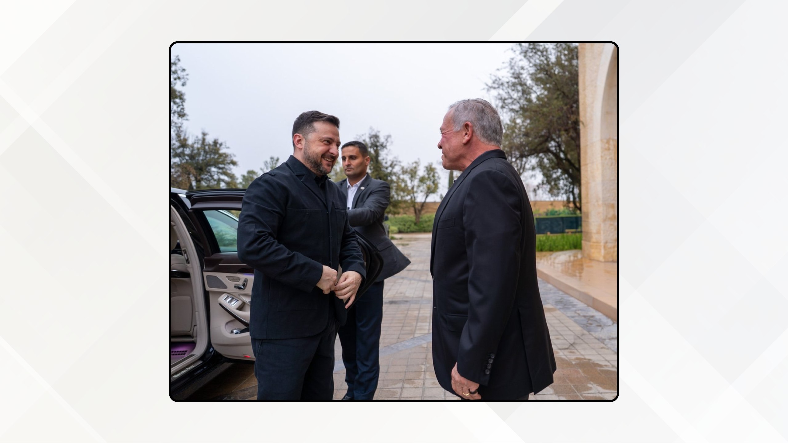 الملك يستقبل الرئيس الأوكراني في عمان