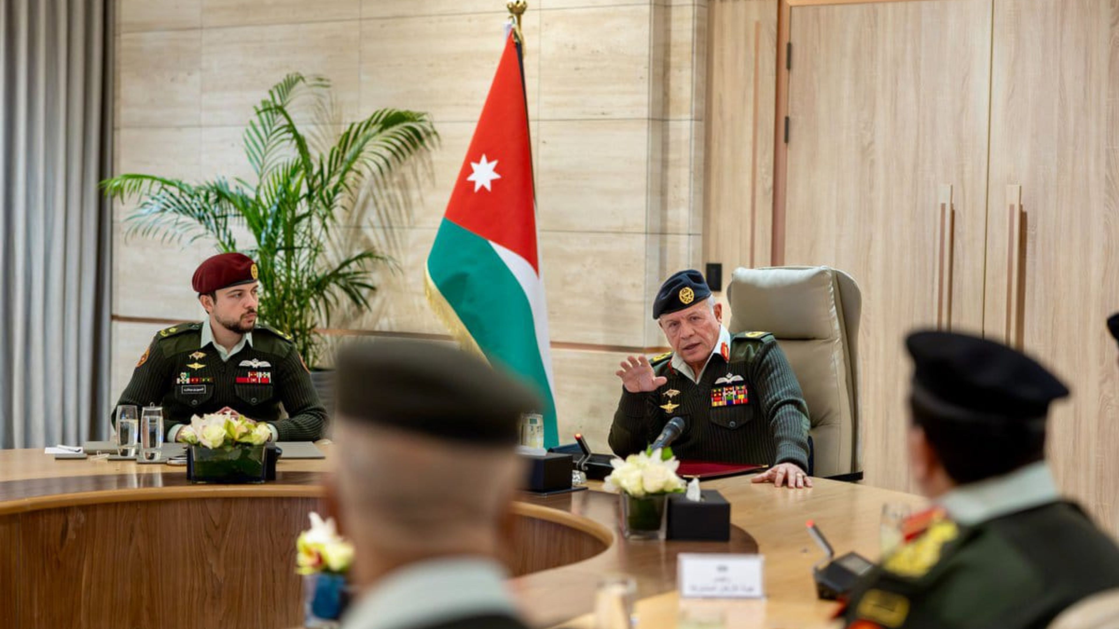 King, Crown Prince visit JAF General Command