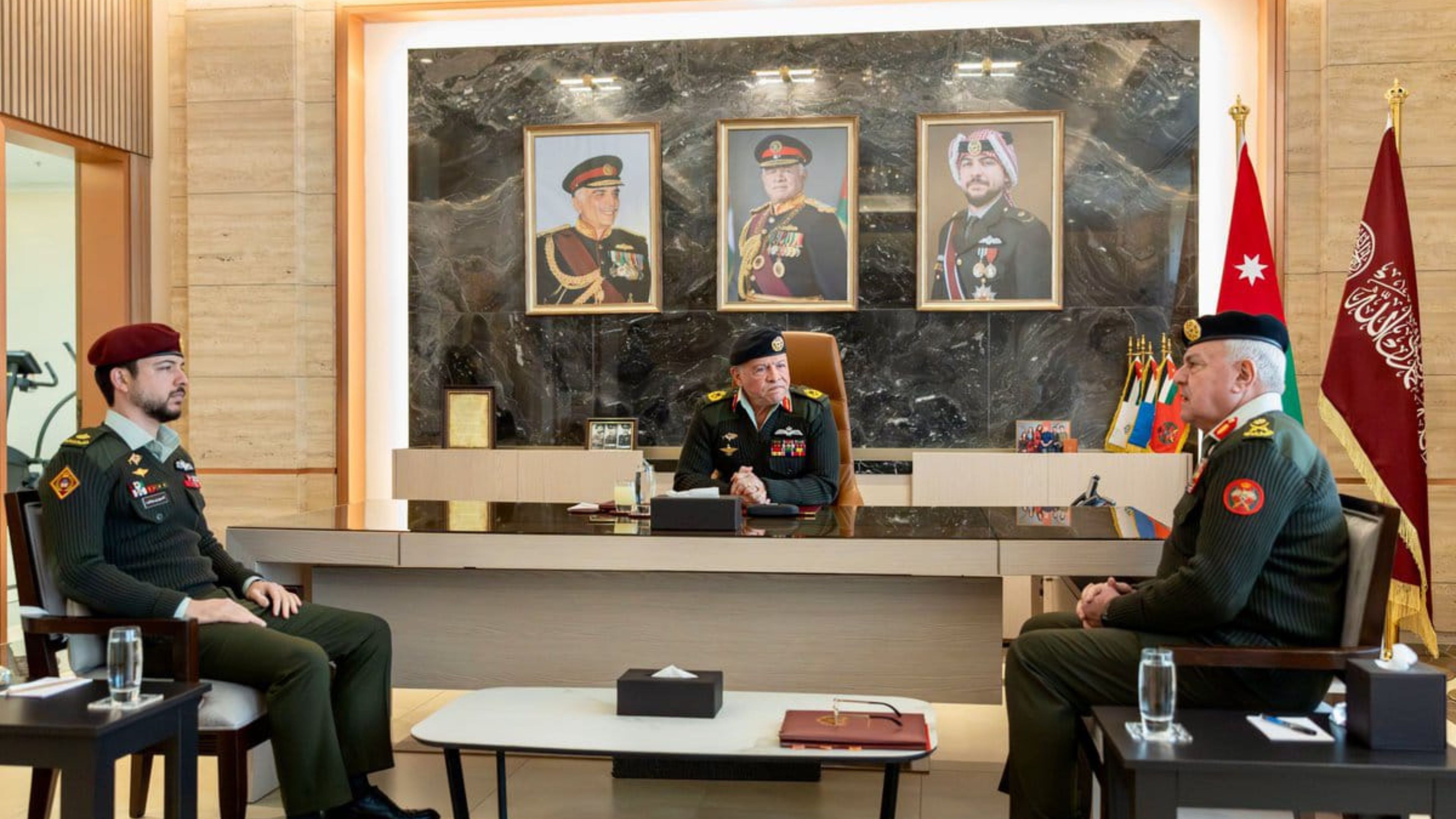 King, Crown Prince visit JAF General Command