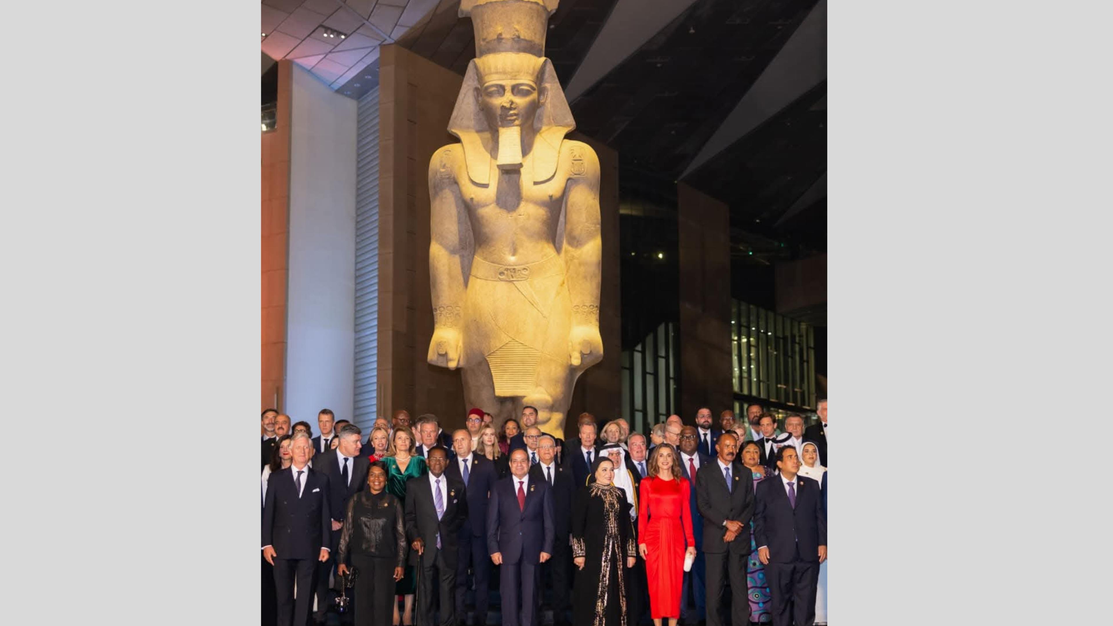 Deputizing for King Abdullah, Queen Rania Attends Opening of Grand Egyptian Museum