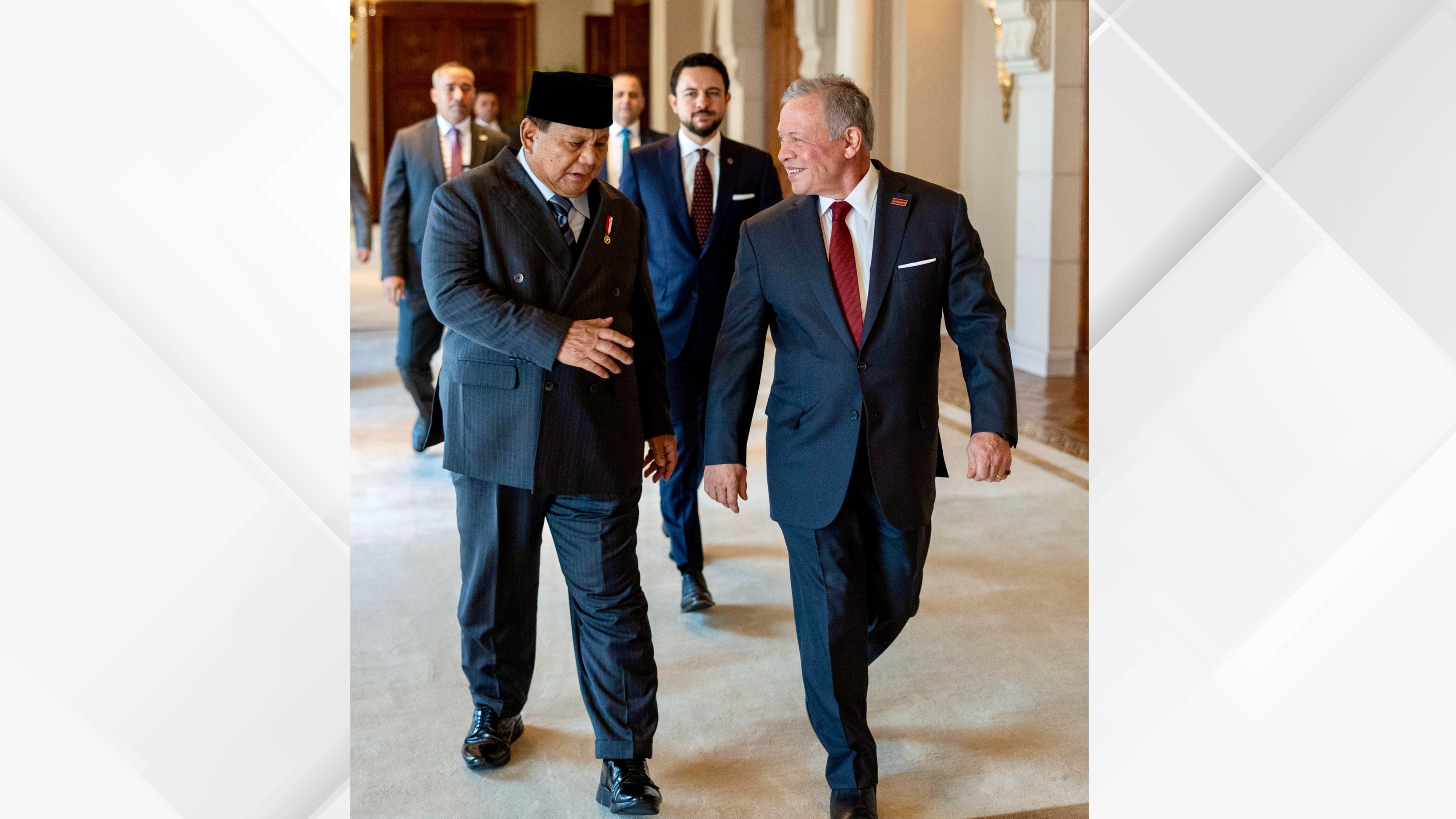 King, Indonesia president hold talks at Basman Palace