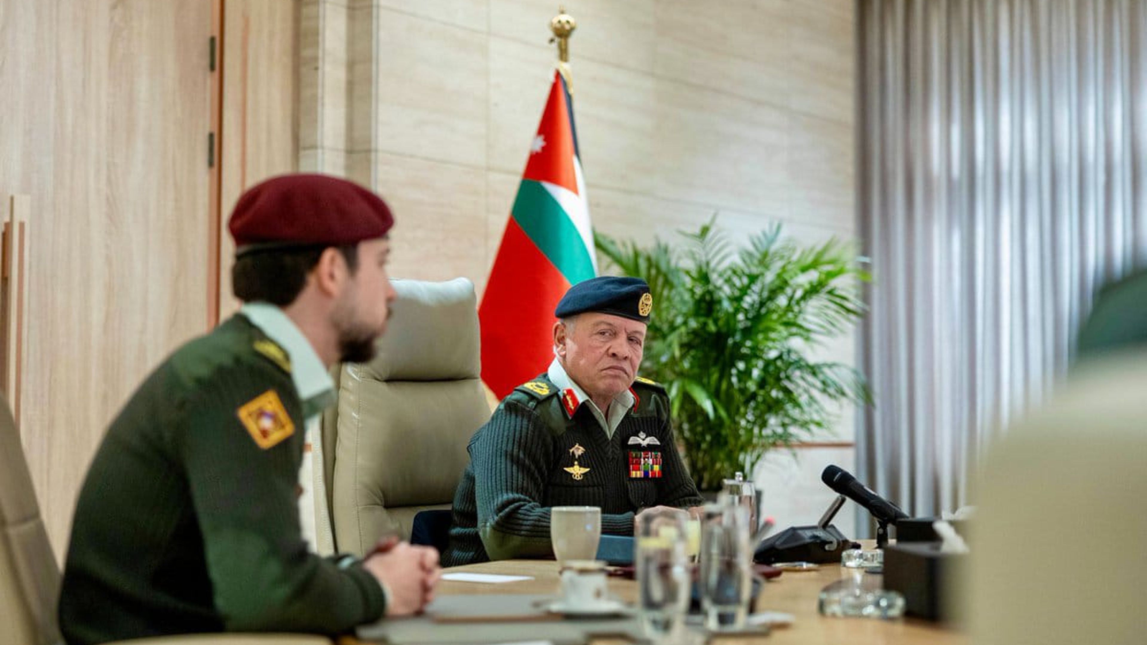 King, Crown Prince visit JAF General Command