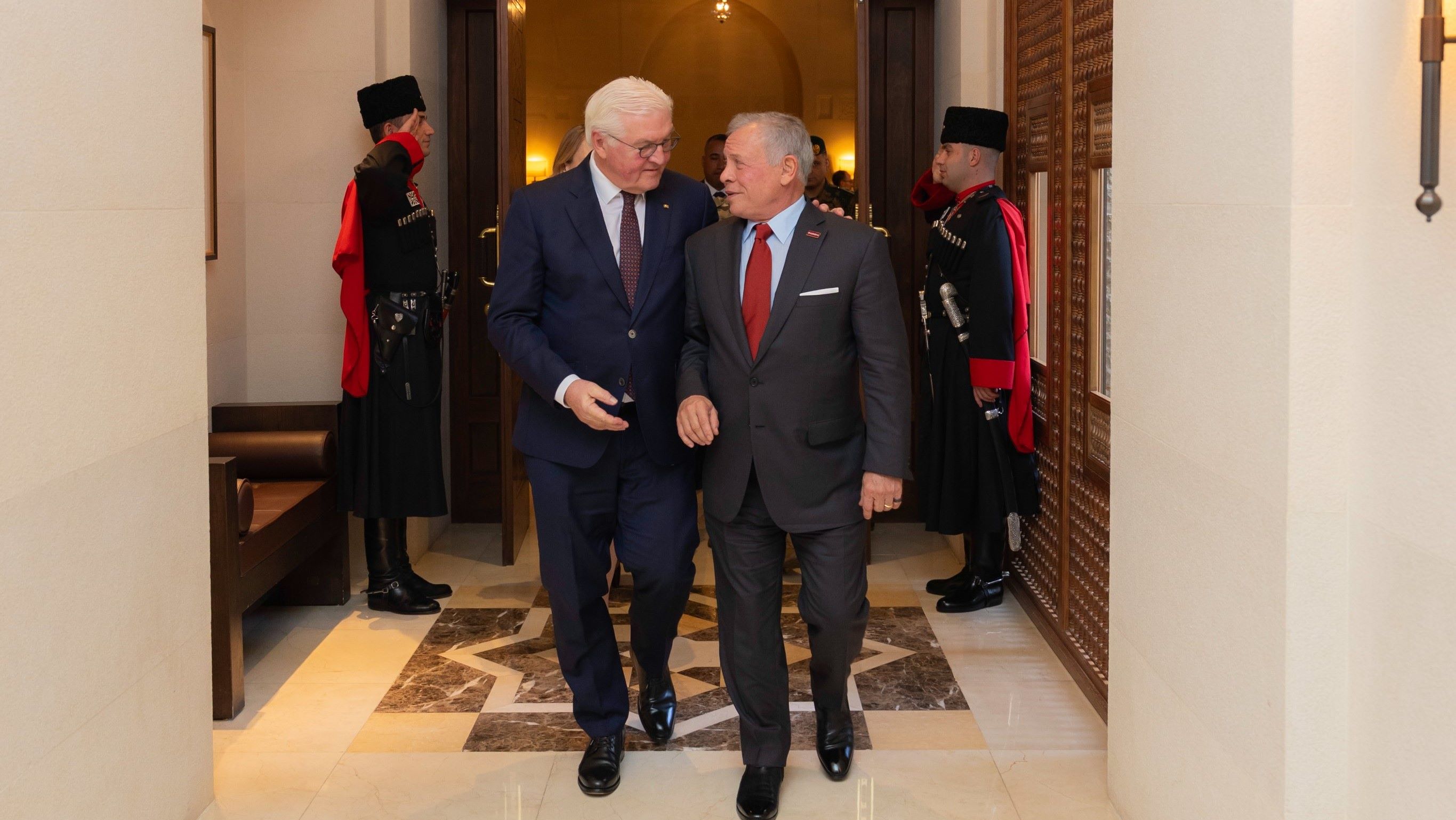  الملك والرئيس الألماني يبحثان في عمان سبل توطيد التعاون ومستجدات المنطقة