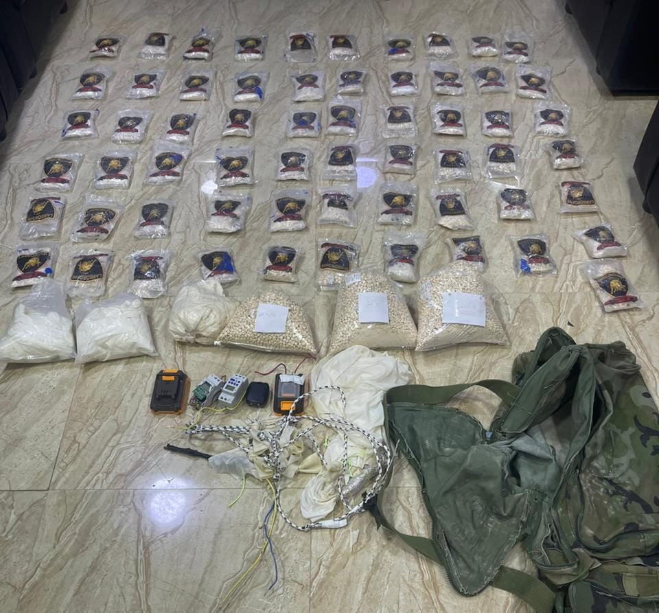  المنطقة العسكرية الشرقية تحبط محاولة تهريب مواد مخدرة بواسطة بالونات