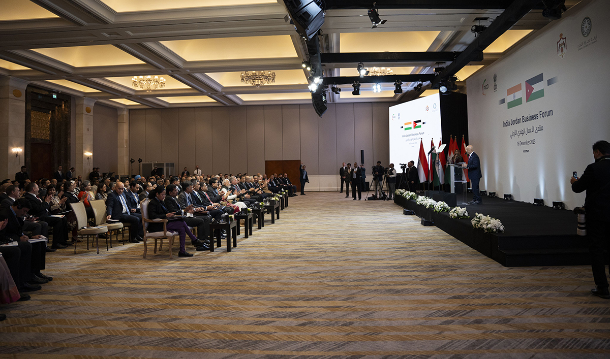  الملك ورئيس الوزراء الهندي يحضران الجلسة الافتتاحية لمنتدى الأعمال الهندي الأردني في عمان