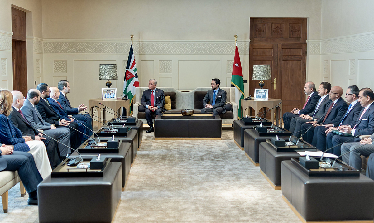  الملك يستقبل الوفد الوزاري السوري المشارك باجتماعات مجلس التنسيق الأعلى المشترك