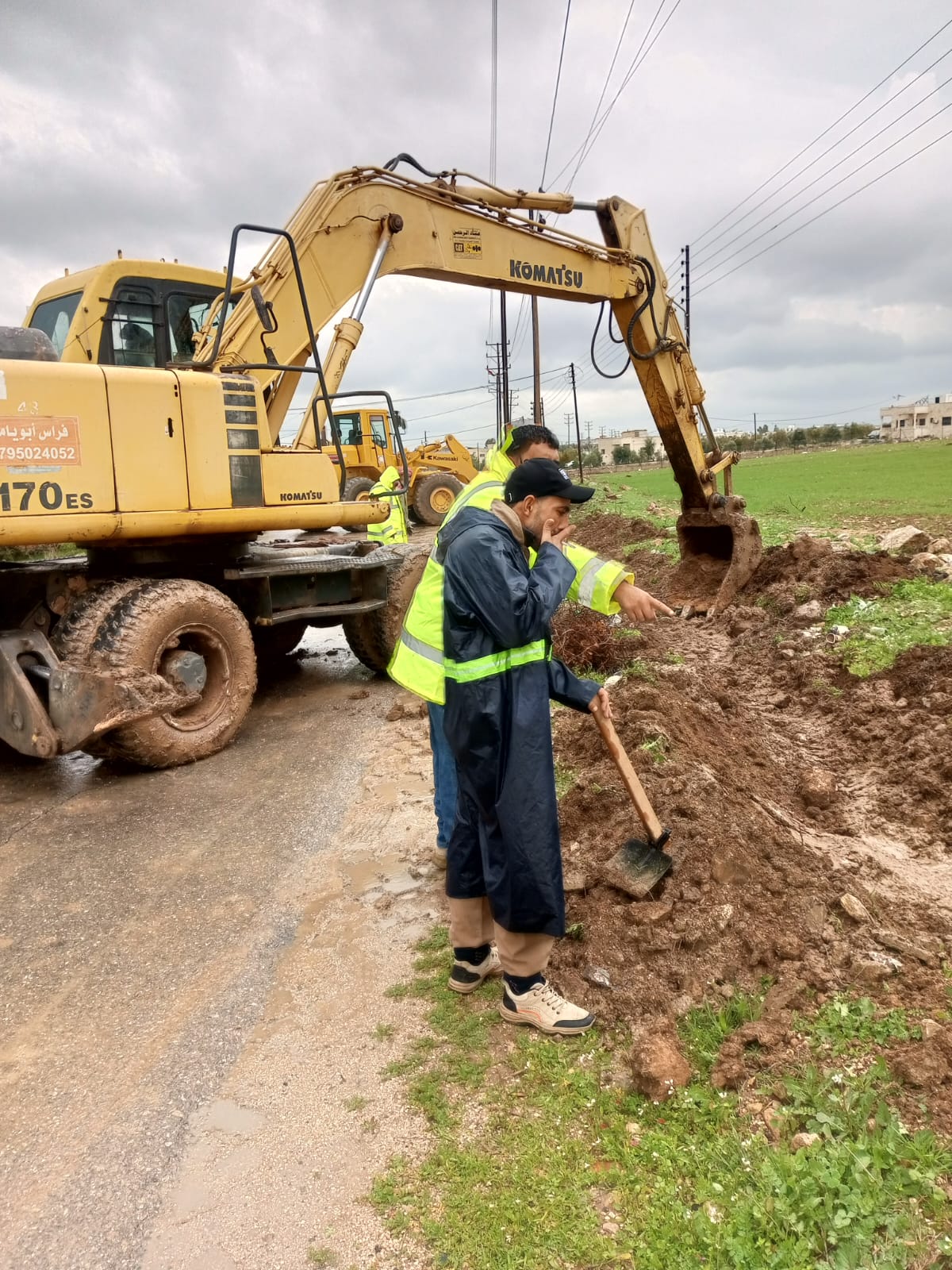  بلدية الطيبة تواصل أعمالها الميدانية للتعامل مع المنخفض الجوي
