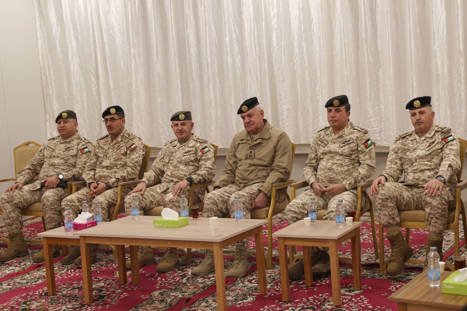  الحنيطي يتفقد مشاريع إنشائية في لواء الأمير الحسن بن طلال المدرع 60