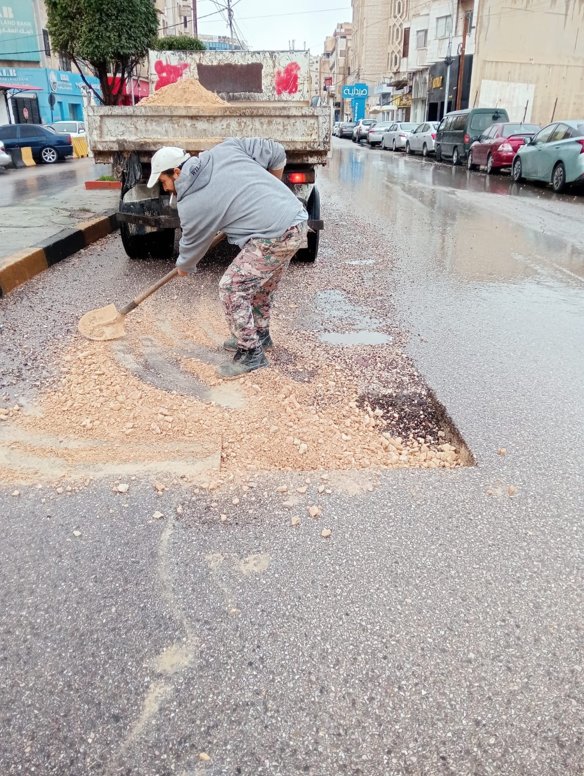  بلدية اربد تتعامل مع 127 شكوى خلال المنخفض الجوي 