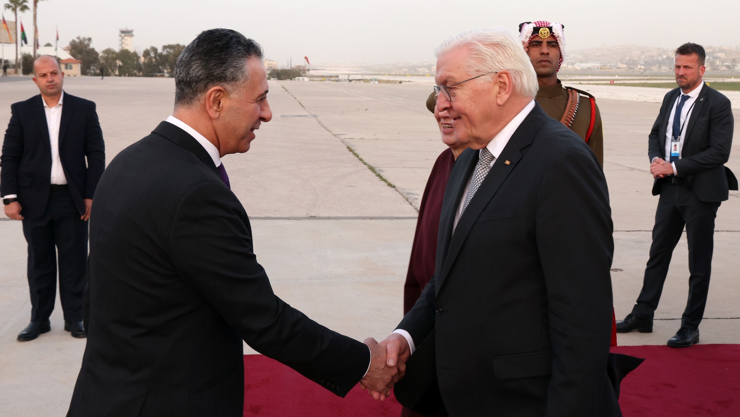  الرئيس الألماني يصل الأردن