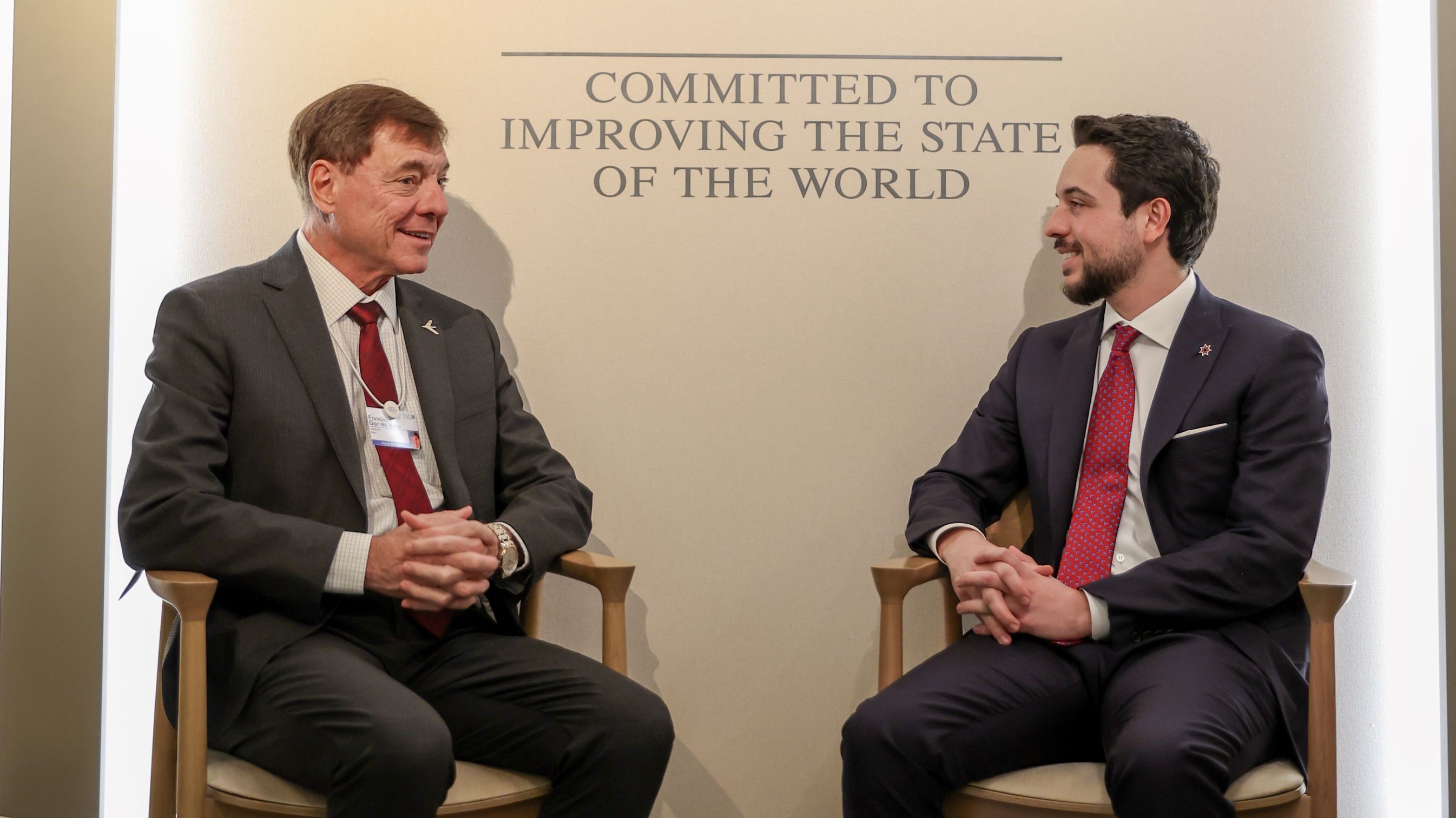  ولي العهد يلتقي المدير التنفيذي لشركة "إمبراير" لصناعة الطائرات ورؤساء تنفيذين لشركات عالمية