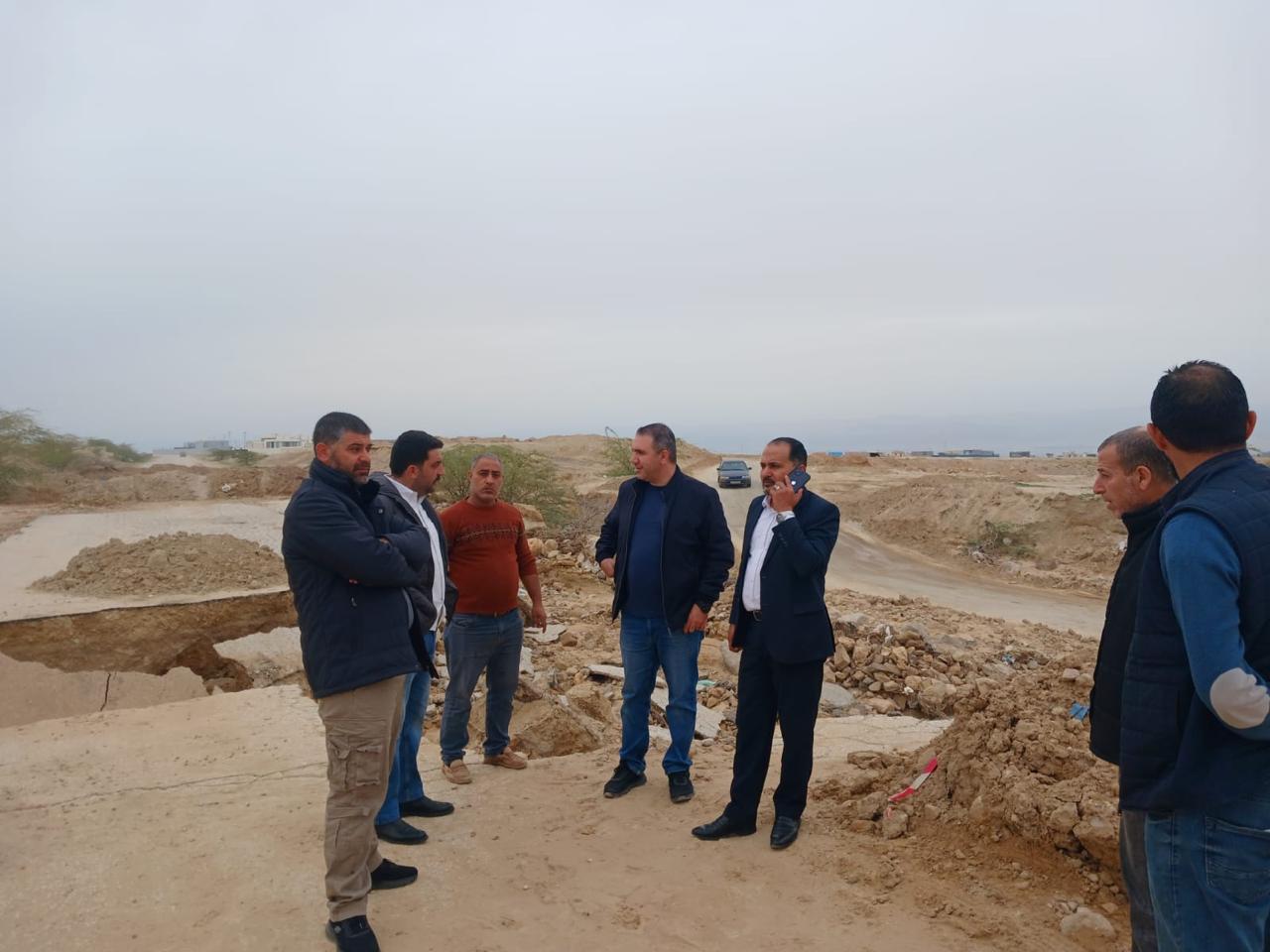  سلطة وادي الأردن تبدأ تنفيذ أعمال صيانة مؤقتة لطريق دافوس- الشونة الجنوبية