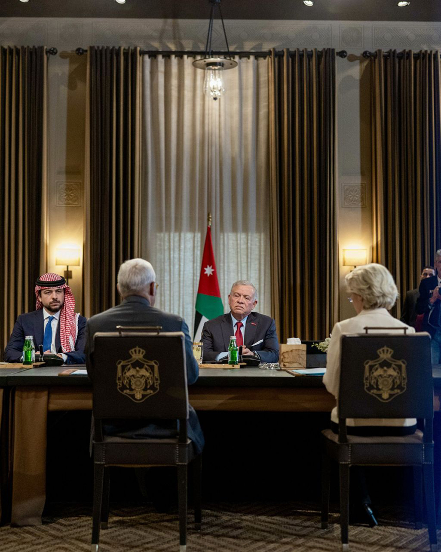  الملك يعقد قمة مع قادة الاتحاد الأوروبي في عمان