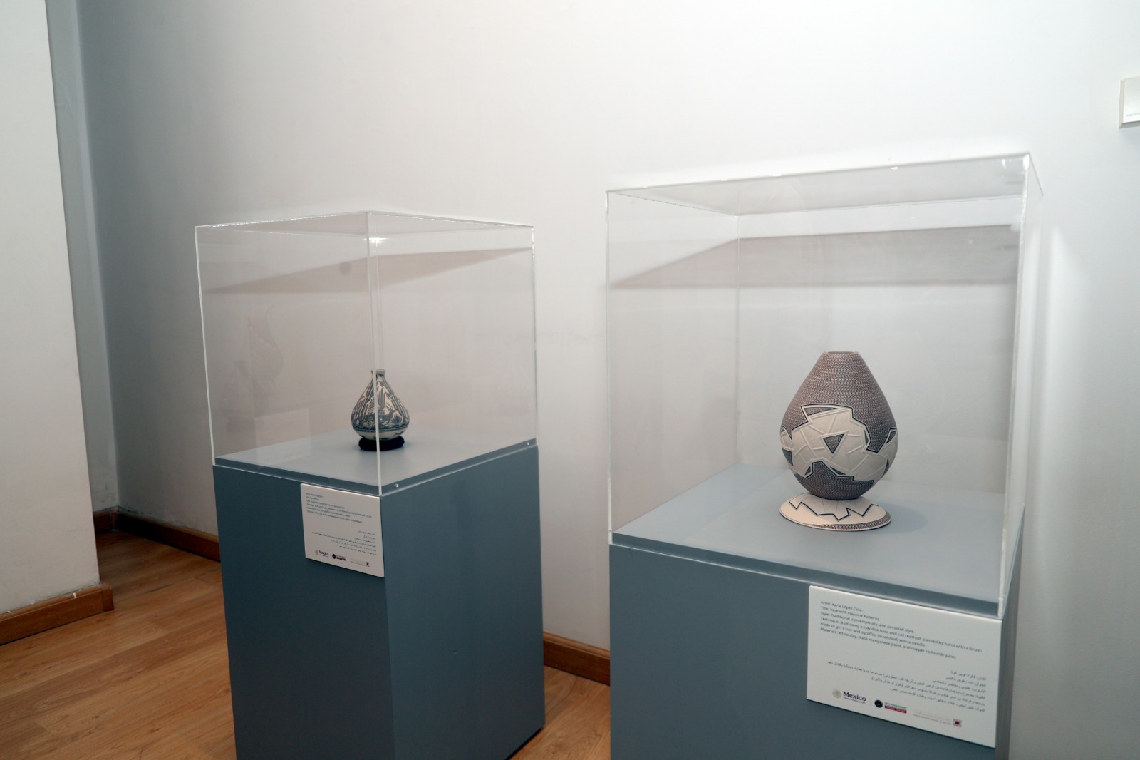 الأميرة وجدان ترعى افتتاح معرض الخزف الفني المكسيكي