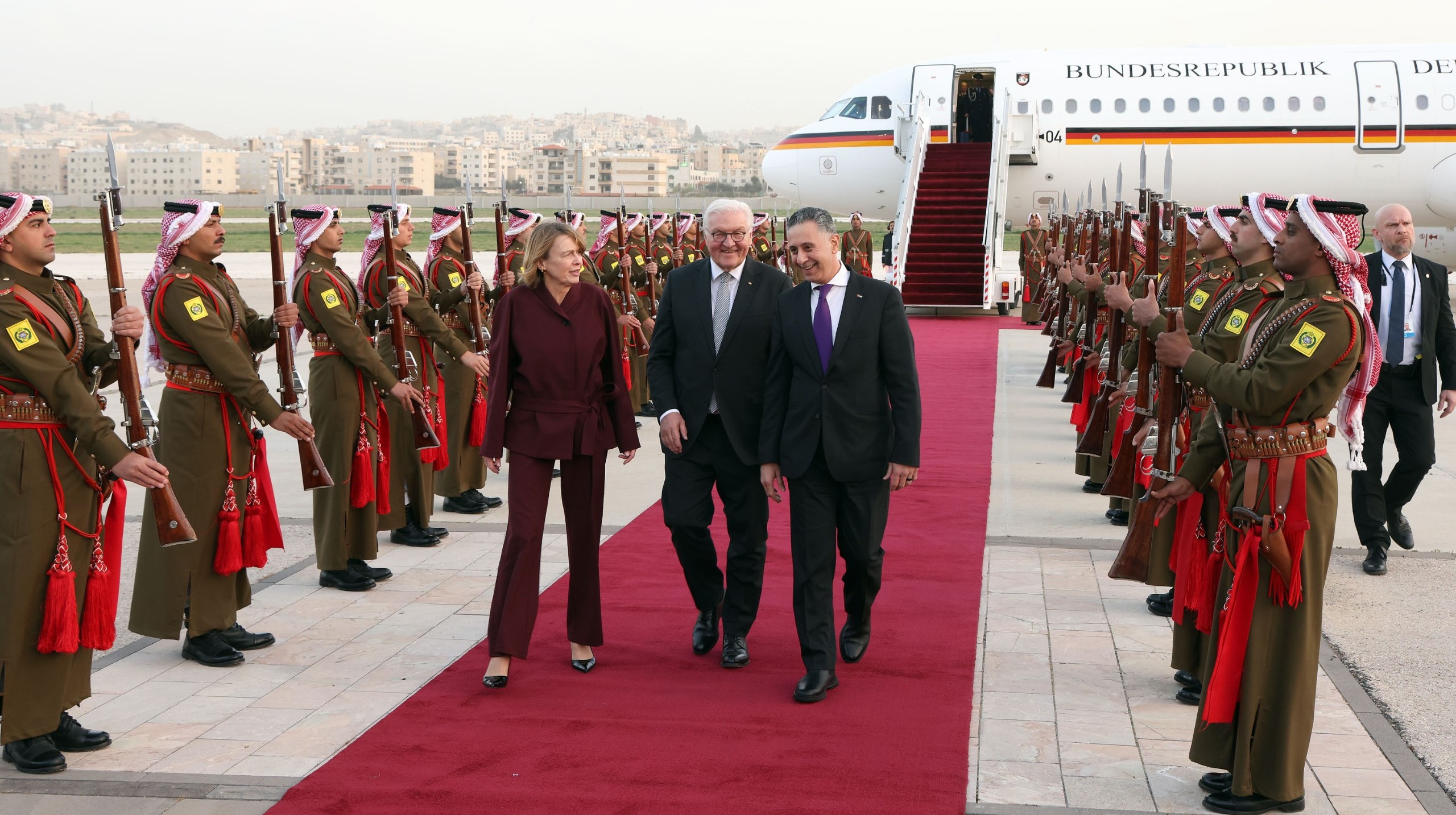  الرئيس الألماني يصل الأردن