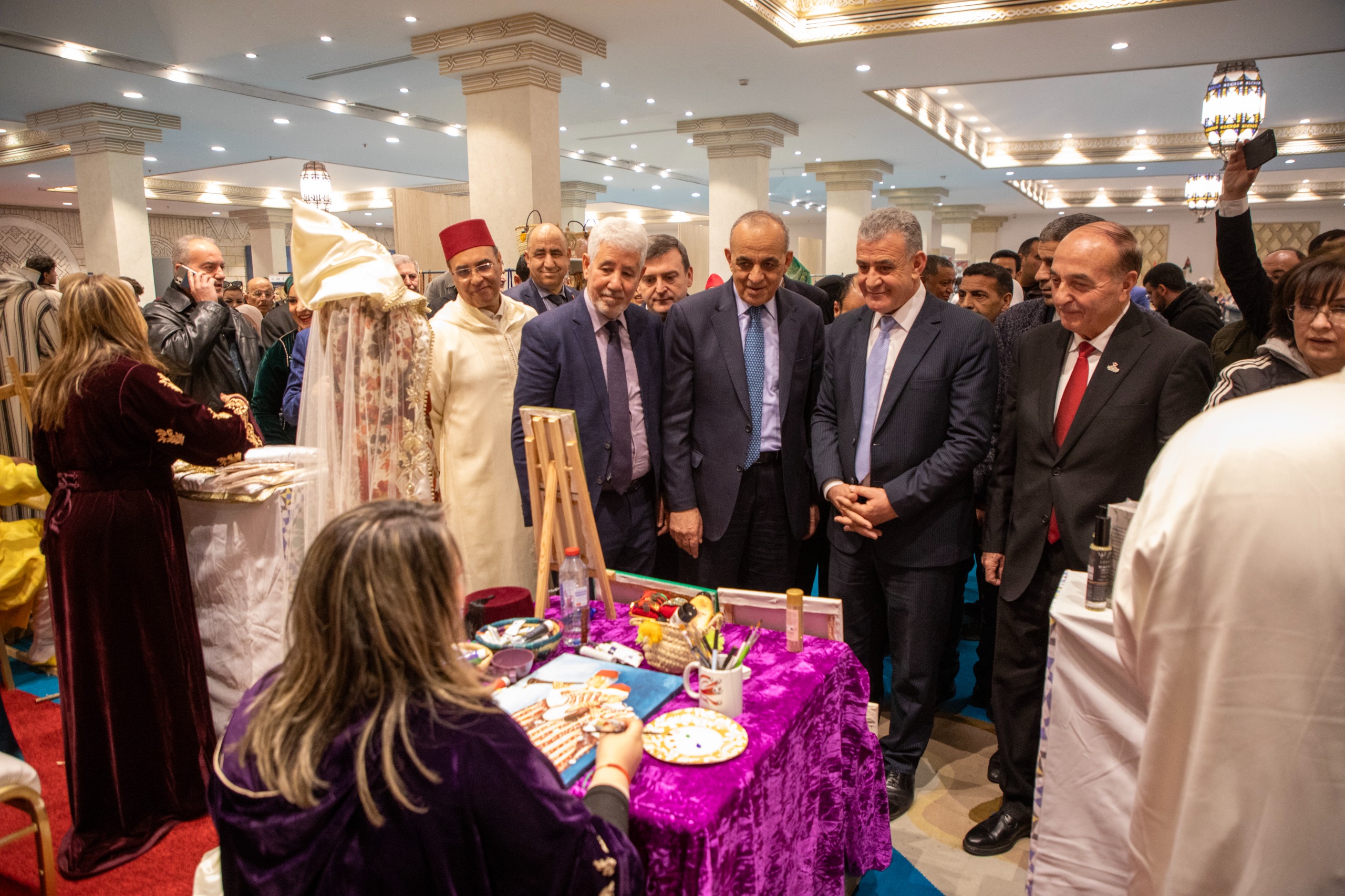  وزير السياحة ورئيس فاس مكناس يفتتحان المعرض الأردني المغربي للصناعات التقليدية