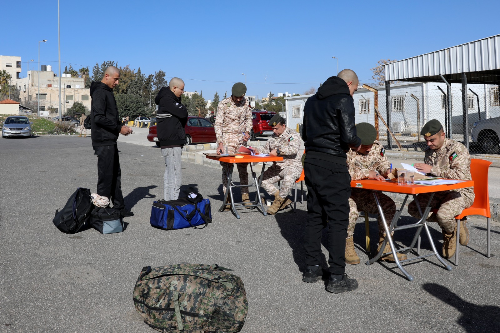  بدء التحاق مكلفي خدمة العلم بمركز التدريب في شويعر