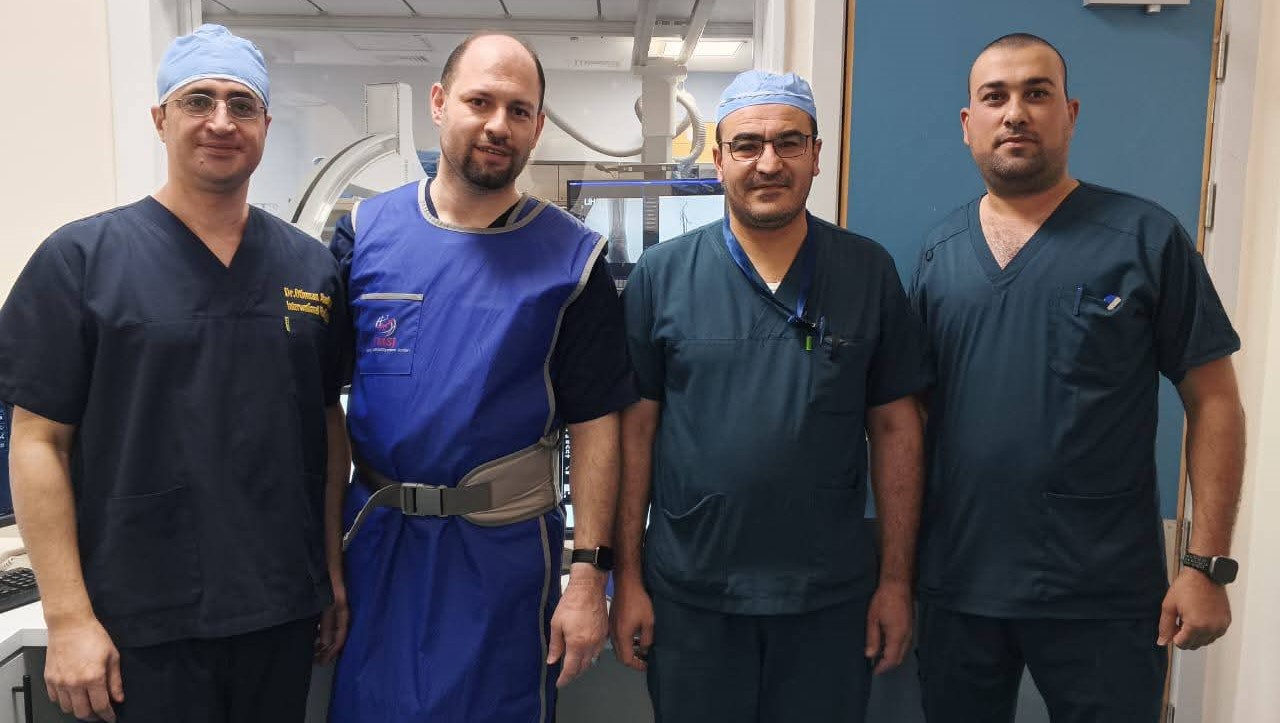  مستشفى الأميرة بسمة يجري اول قسطرة طرفية 