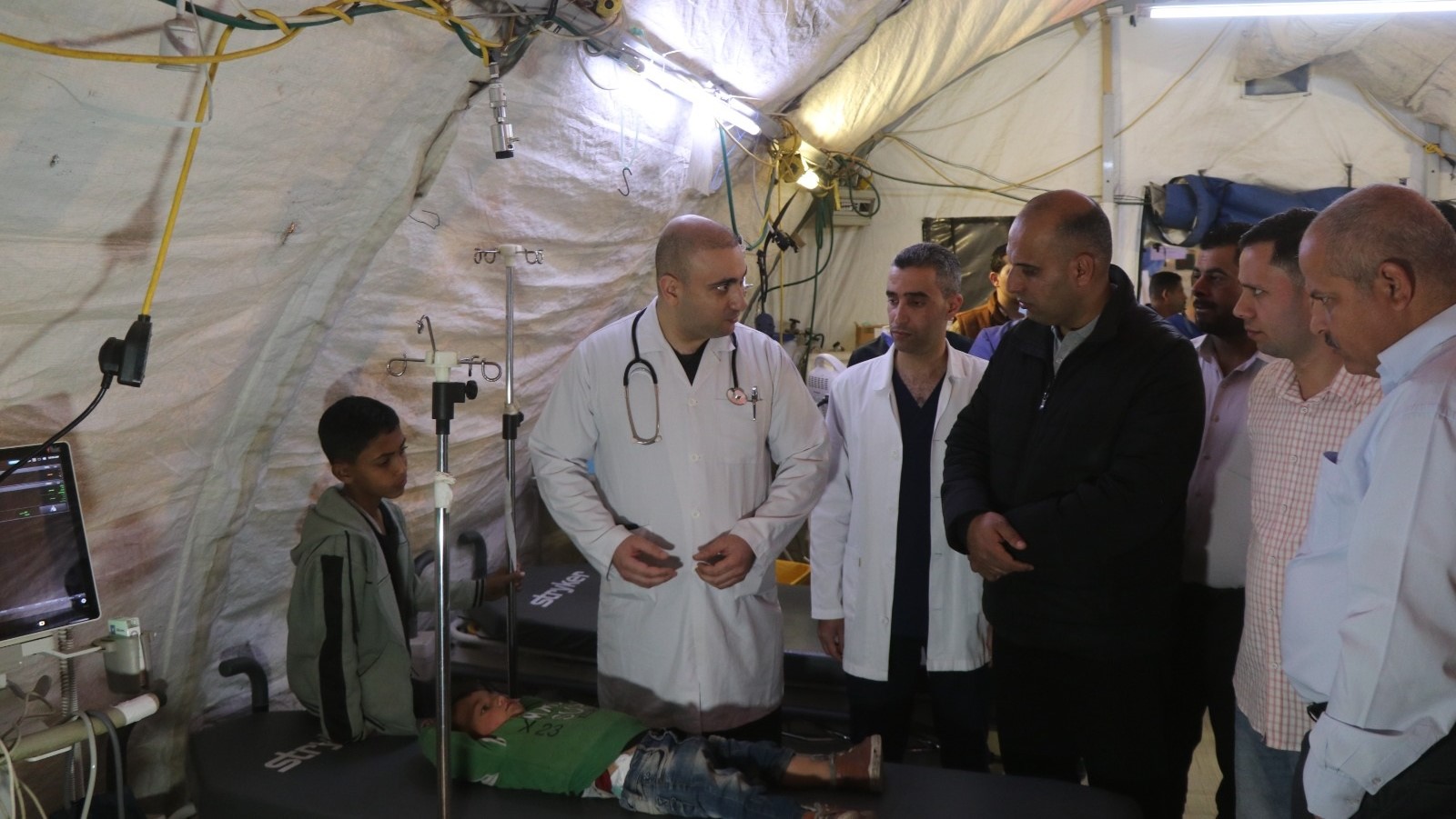  المستشفى الميداني الأردني جنوب غزة 9 يباشر أعماله