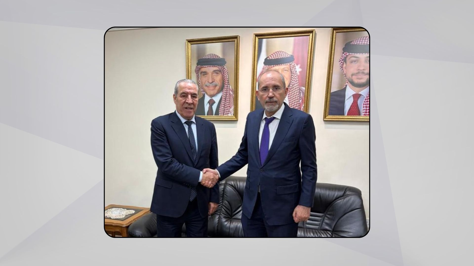  وزير الخارجية يلتقي نائب الرئيس الفلسطيني