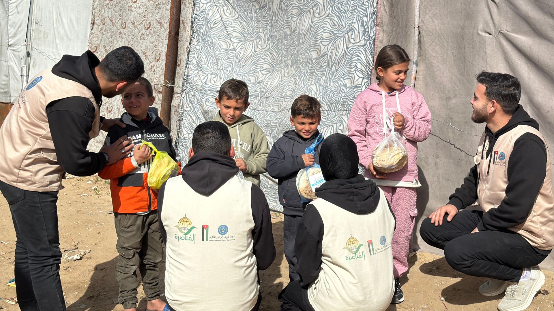  استمرار المشاريع الإغاثية في غزة ما بين الهيئة الخيرية ولجنة زكاة المناصرة الأردنية