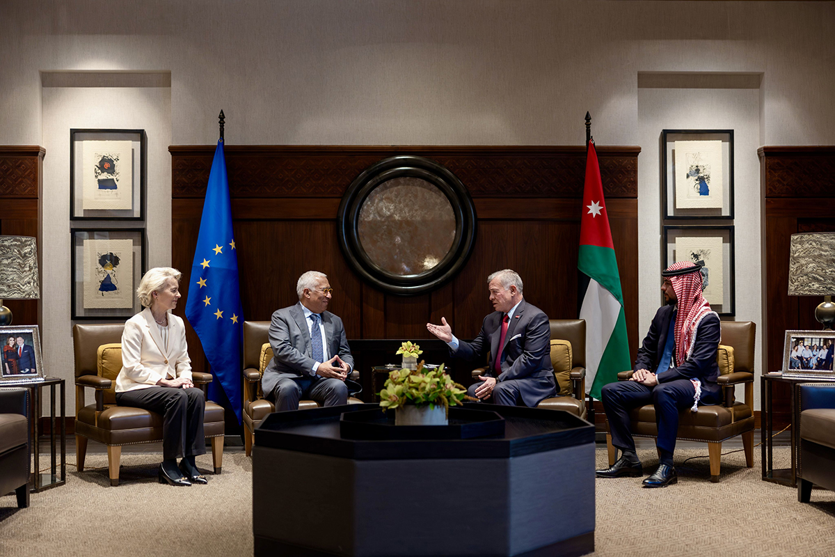  الملك يعقد قمة مع قادة الاتحاد الأوروبي في عمان