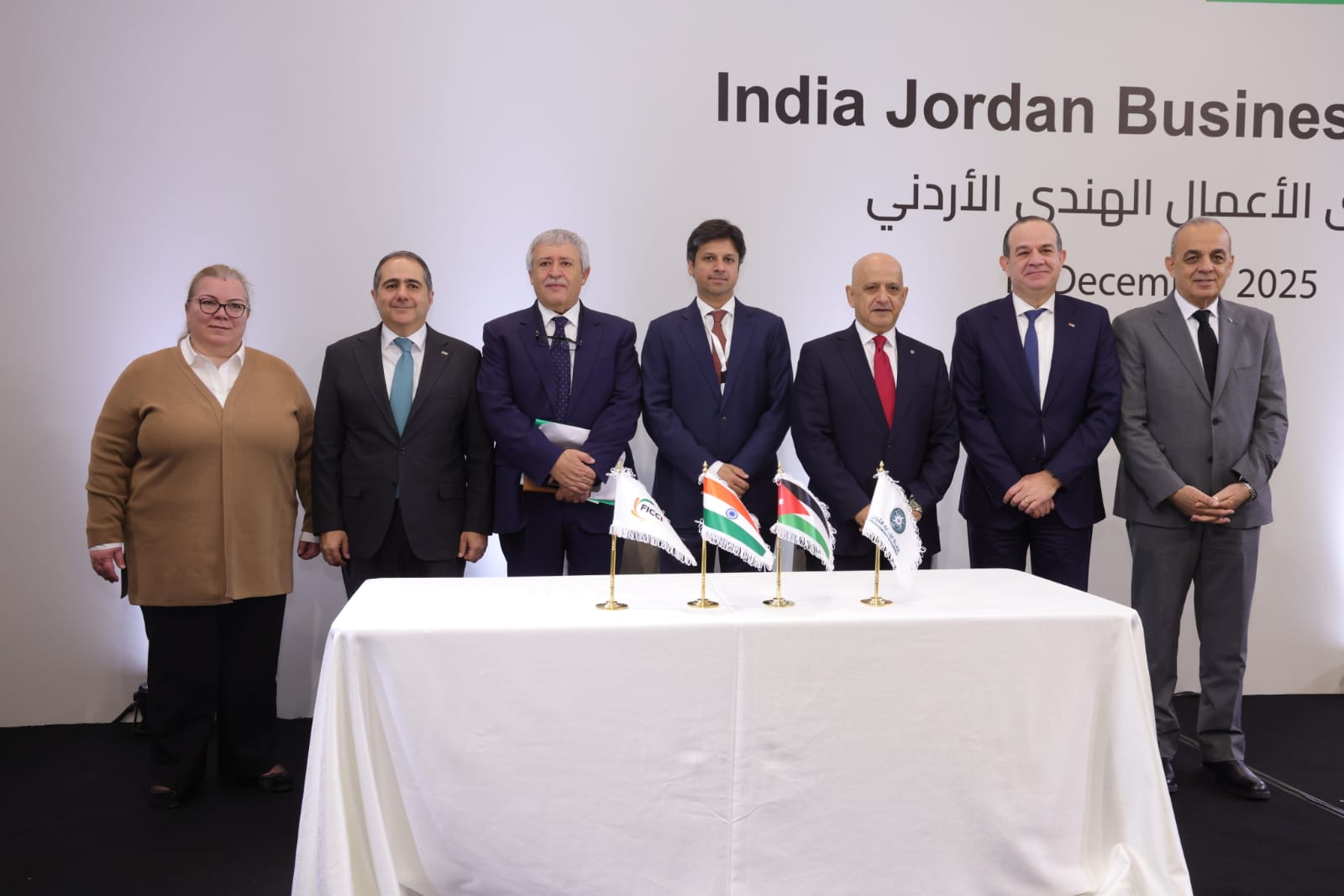مذكرة تفاهم بين تجارة الأردن واتحاد غرف التجارة والصناعة الهندي