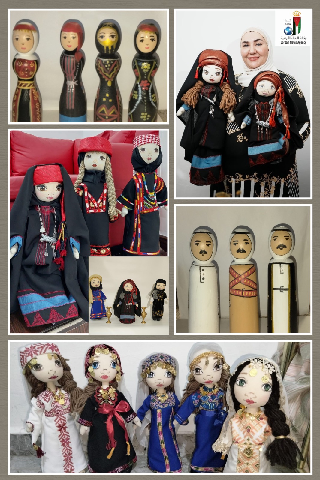  الدُّمى التراثية تحرس الذاكرة وتروي قصة الأردن بالخيط والإبرة