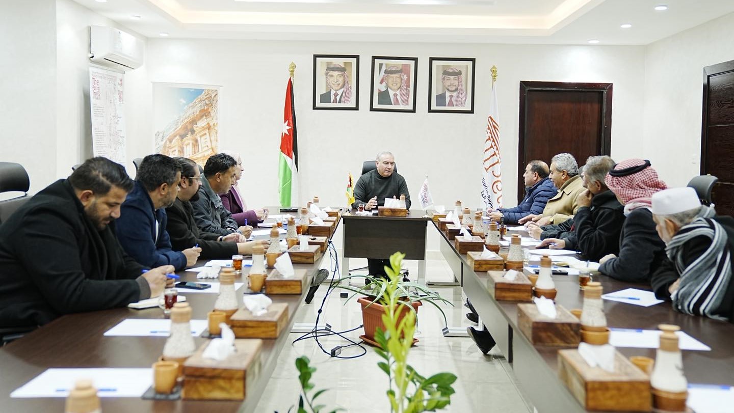  بحث التعاون بين إقليم البترا وجمعية "عاصمة الأنباط"