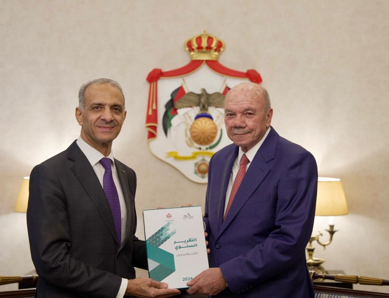  رئيس مجلس الأعيان يتسلم تقرير ديوان المحاسبة 2024