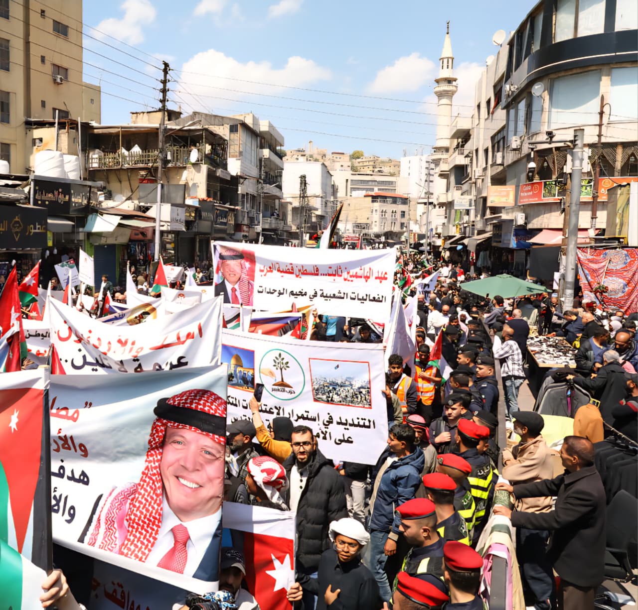  مسيرة تؤكد ثبات الموقف الأردني ودعم رسائل الملك تجاه القدس