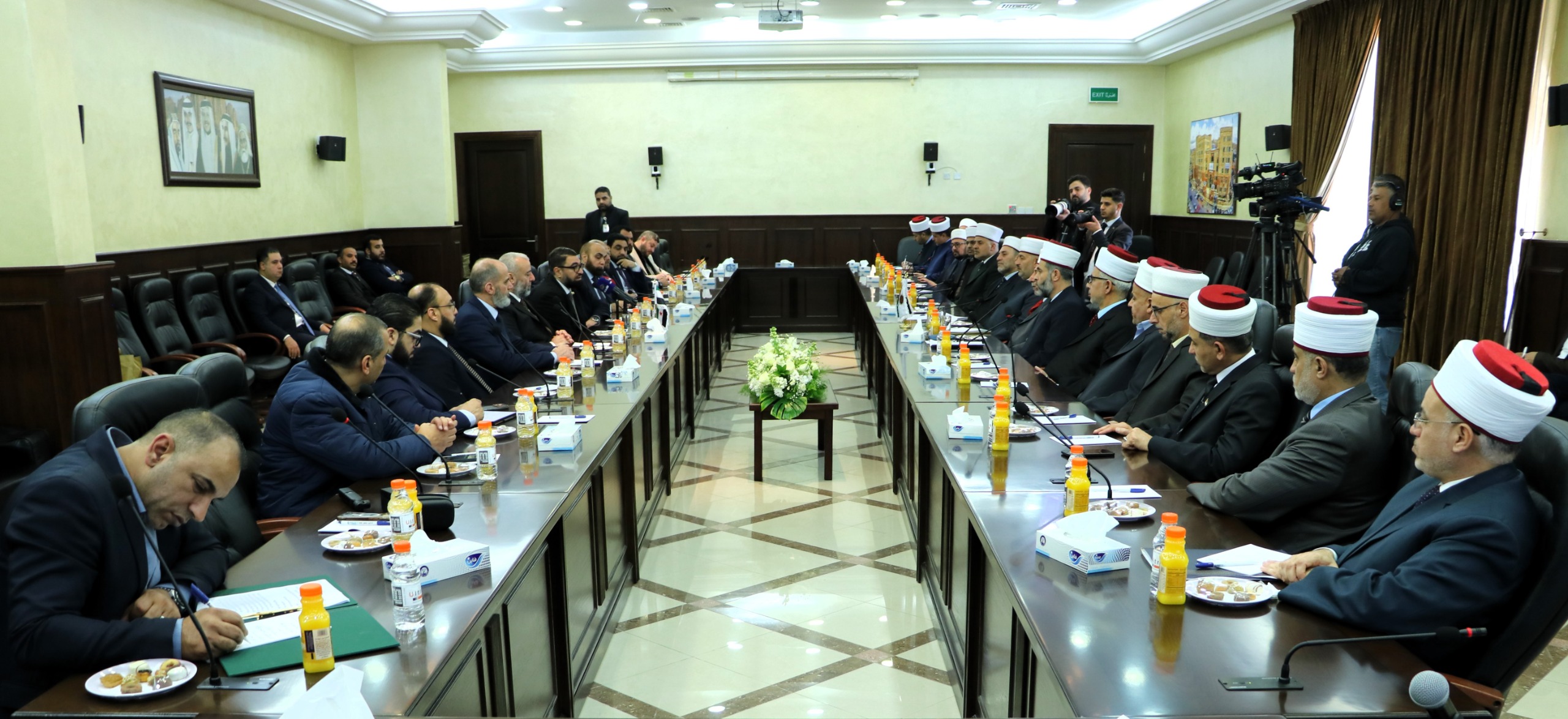  دائرة قاضي القضاة تستقبل وزير العدل السوري 