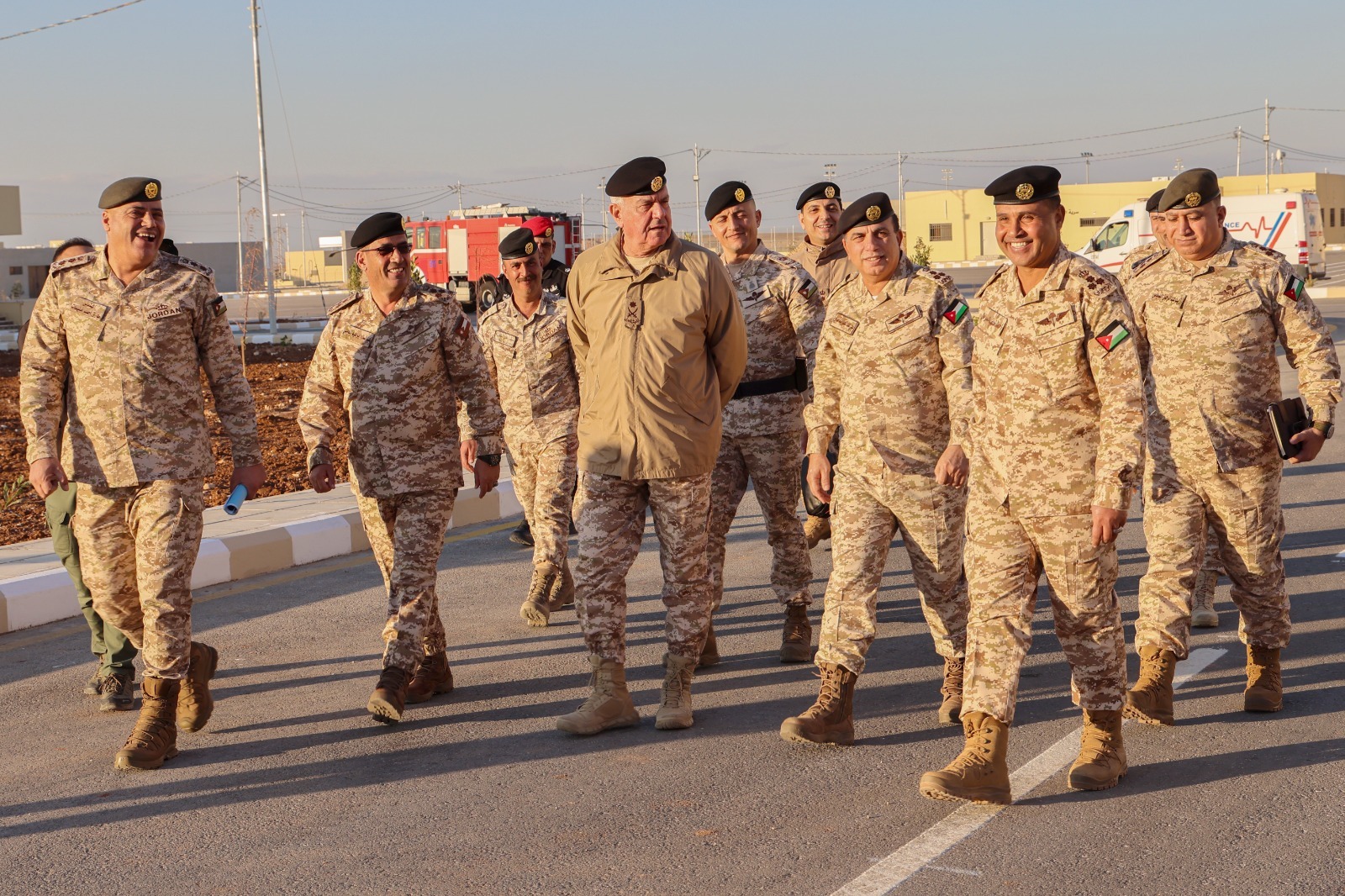  الحنيطي يتفقد مشاريع إنشائية في لواء الأمير الحسن بن طلال المدرع 60