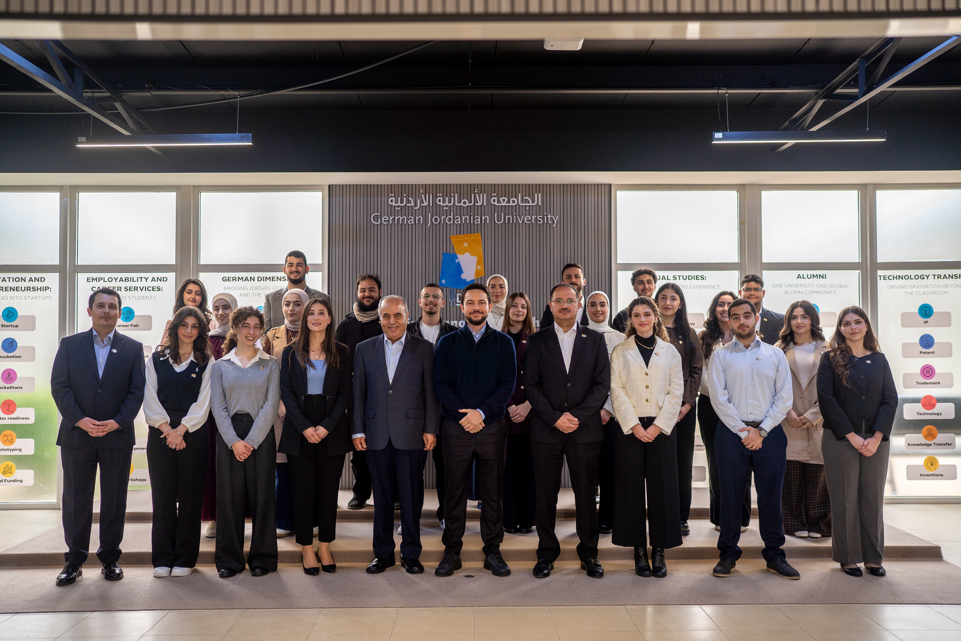  ولي العهد يزور الجامعة الألمانية الأردنية ويلتقي عددا من طلبتها