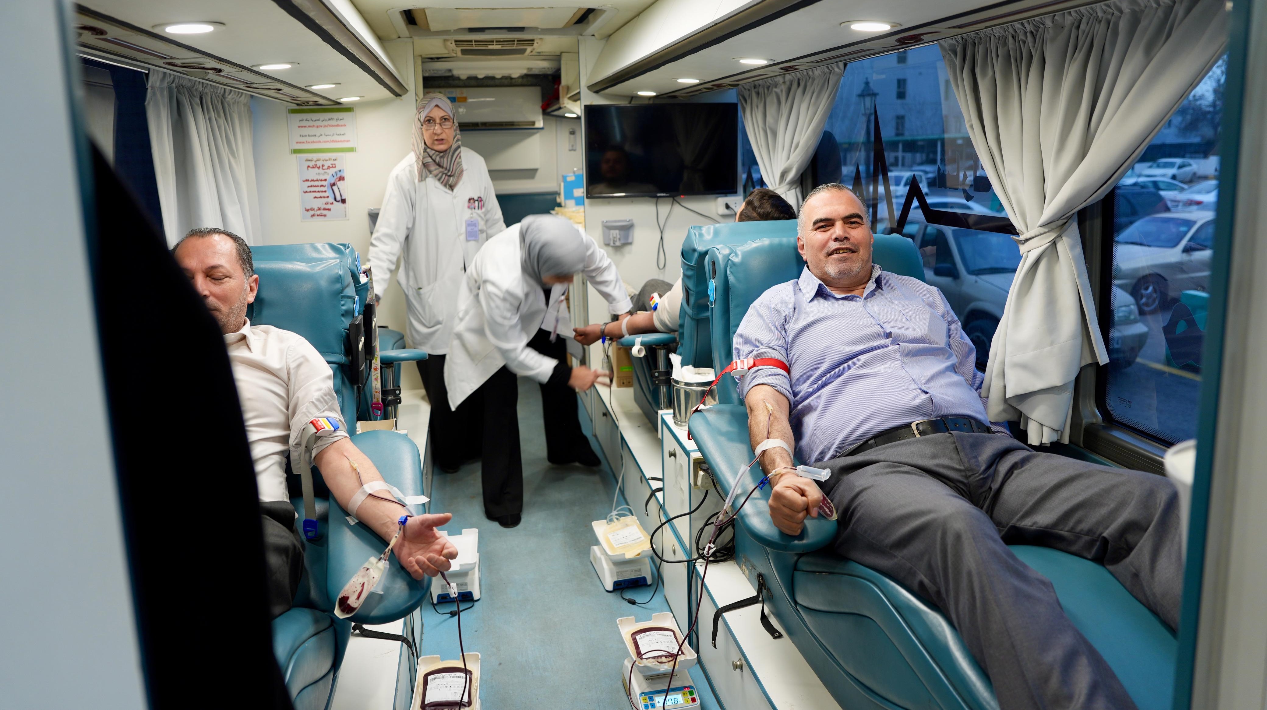  الأمانة العامة لمجلس الأعيان تنظم حملة تبرع بالدم 