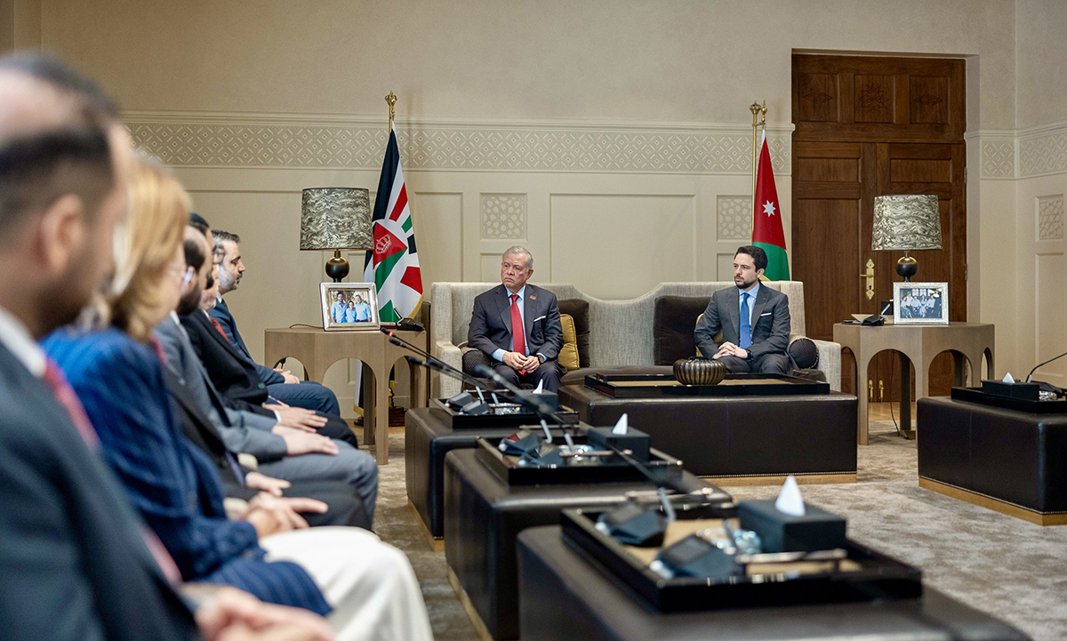  الملك يستقبل الوفد الوزاري السوري المشارك باجتماعات مجلس التنسيق الأعلى المشترك