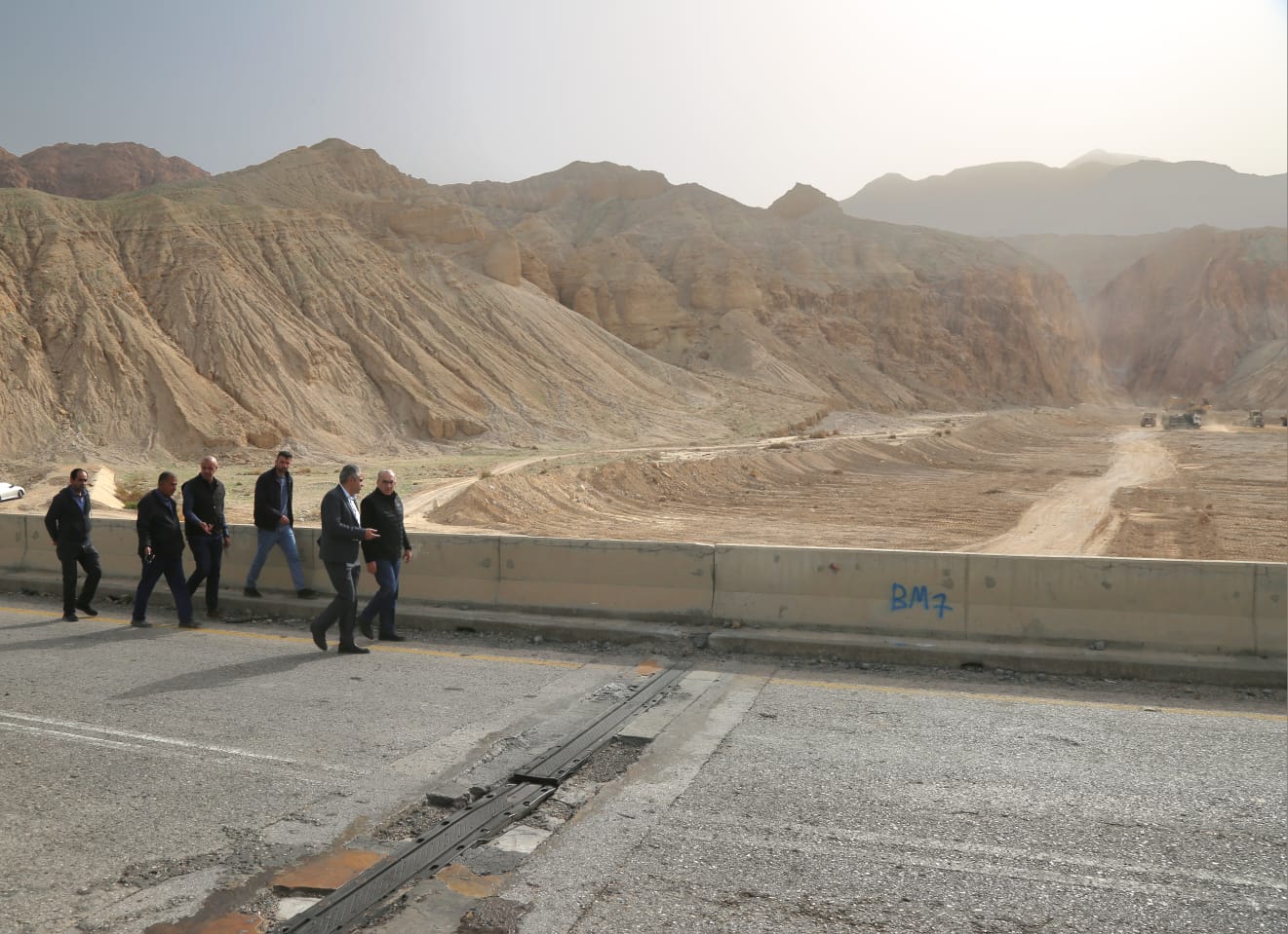 وزير الأشغال يتفقد مشاريع معالجة أضرار السيول في الكرك والبحر الميت
