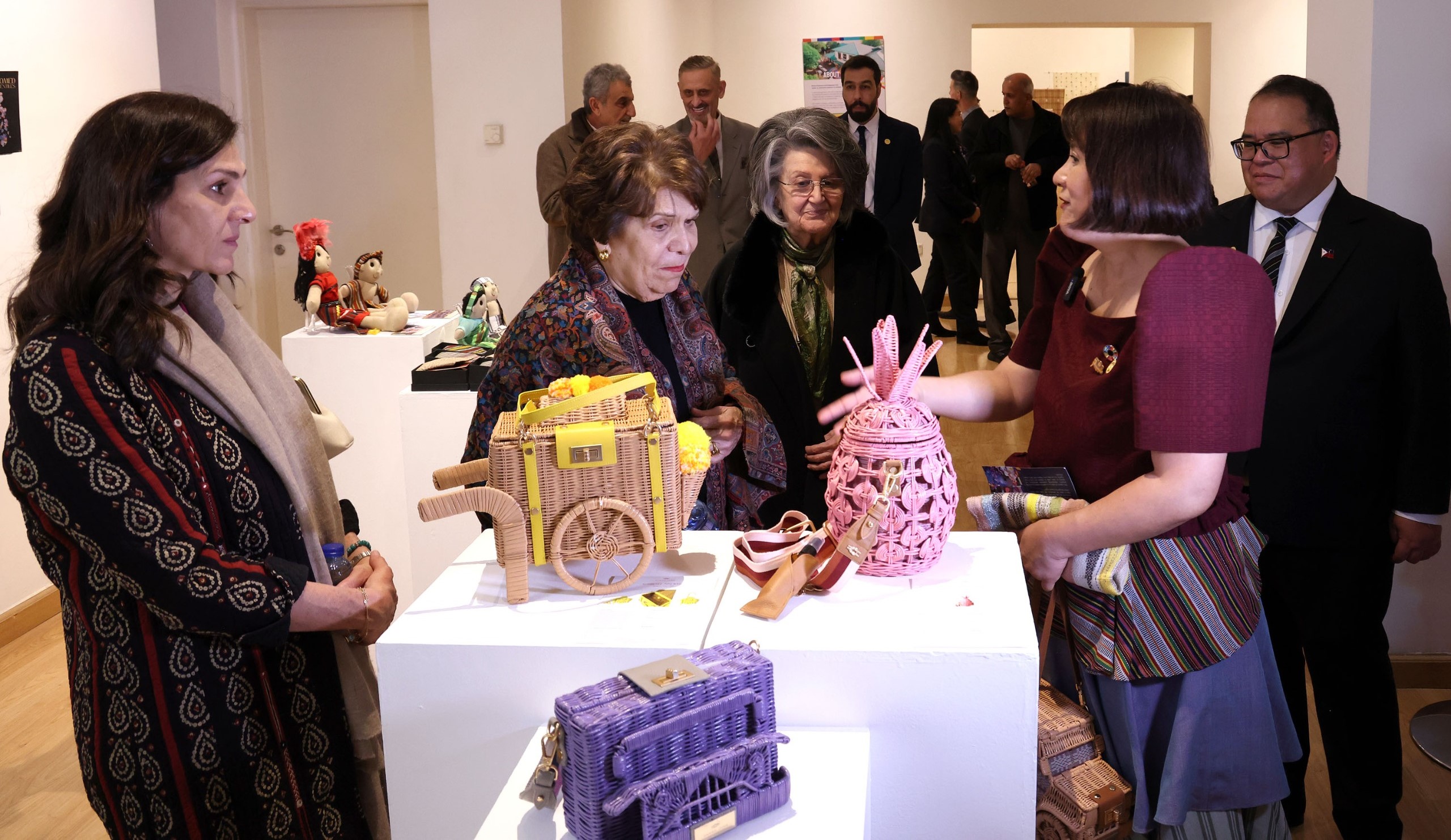  الأميرة وجدان الهاشمي ترعى افتتاح معرض المنسوجات الفليبيني "كثابيت أوغنايان" 