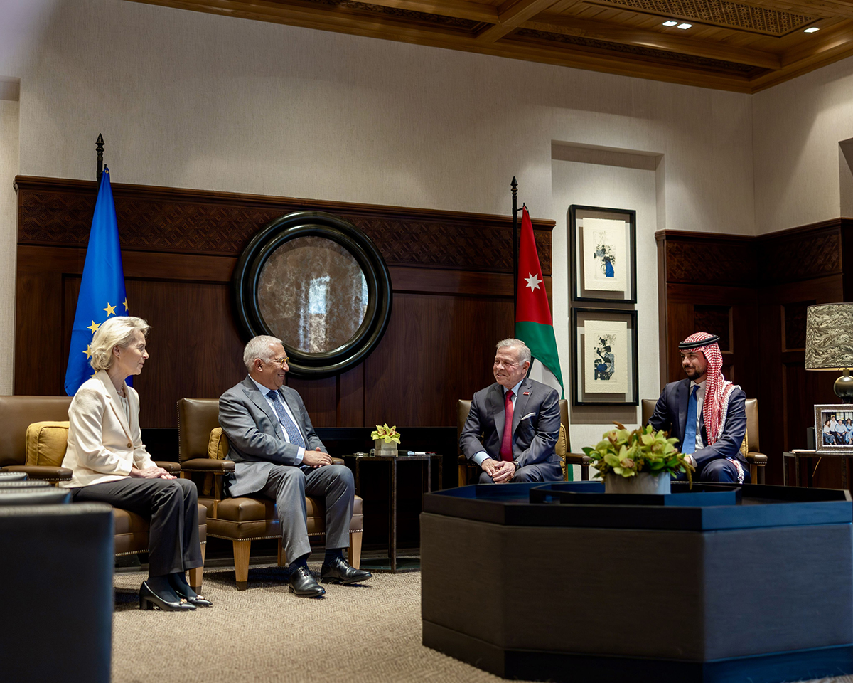  الملك يعقد قمة مع قادة الاتحاد الأوروبي في عمان