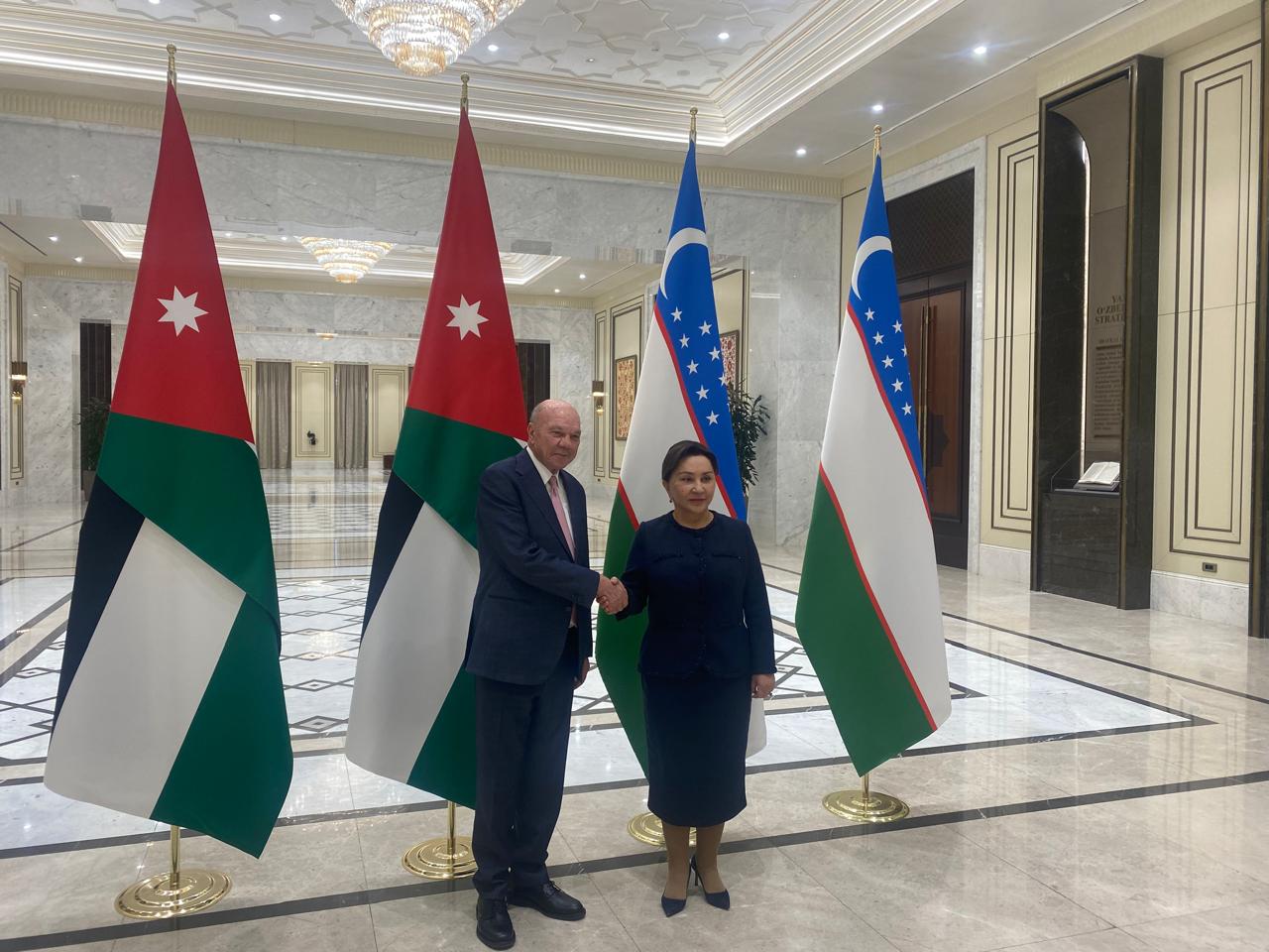  الفايز يجري مباحثات ثنائية مع رئيسي مجلسي الشيوخ والتشريعي الأوزبكي