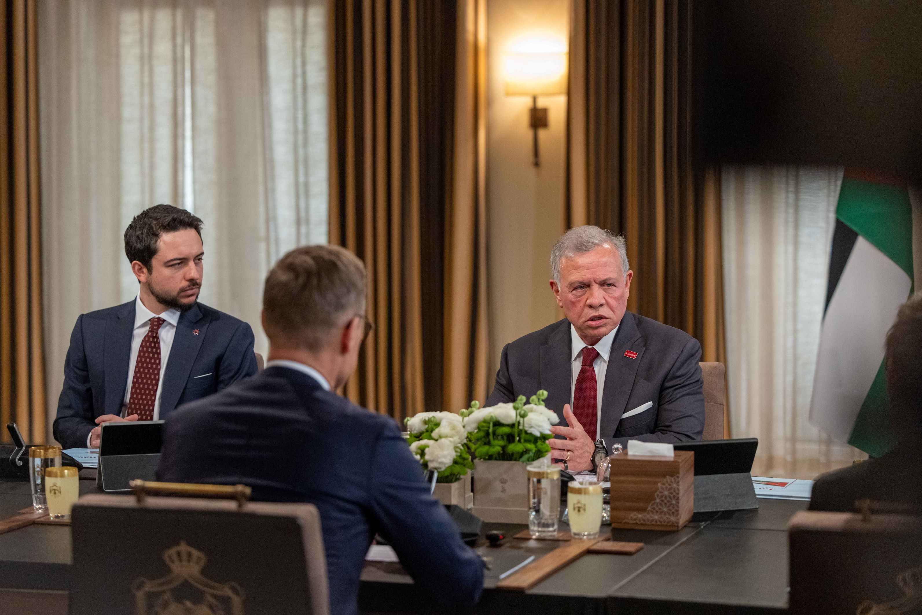  الملك والرئيس الفنلندي يعقدان لقاء في قصر الحسينية